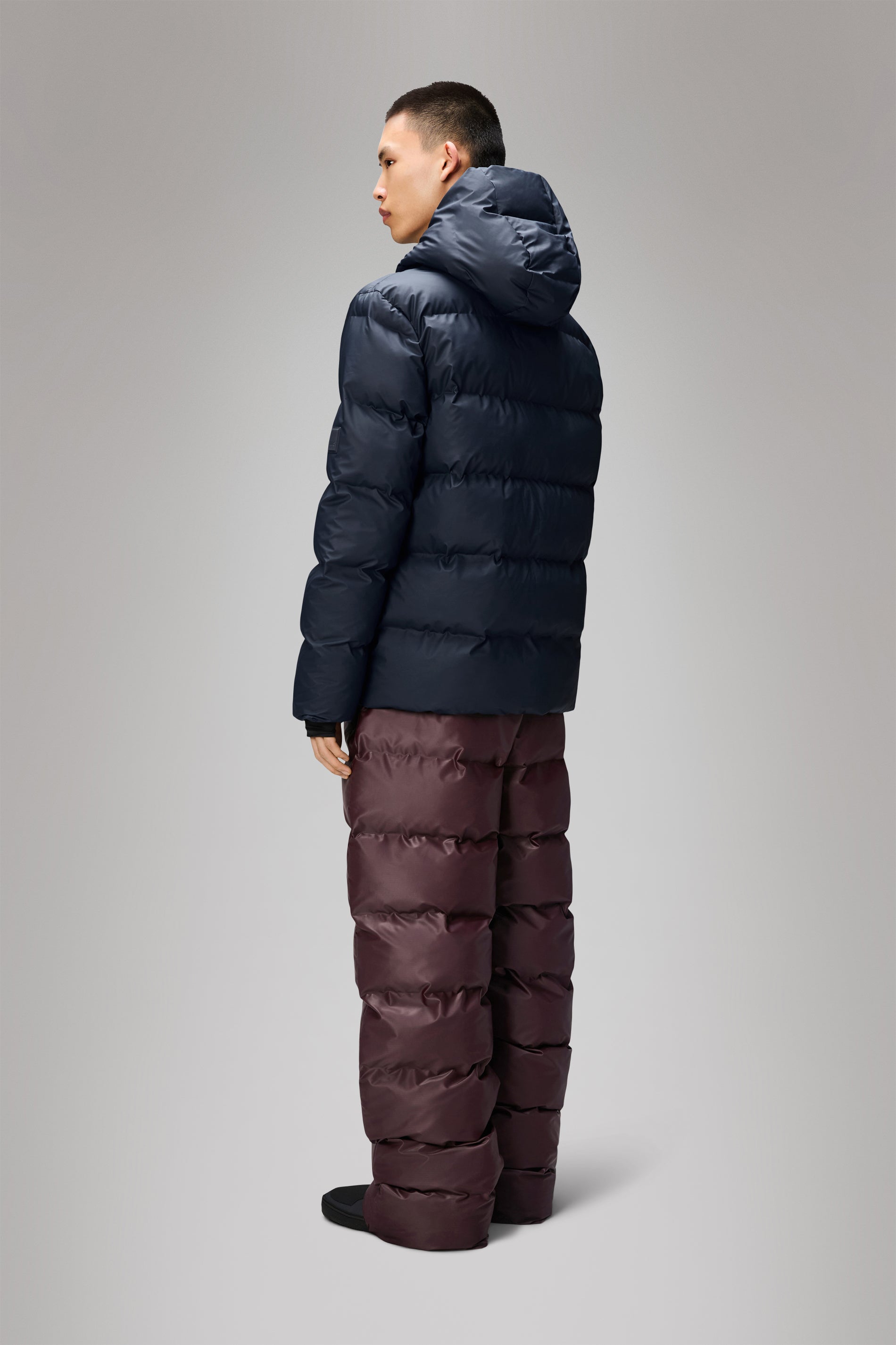 Rains Alta Puffer Jacket Navy Jacket