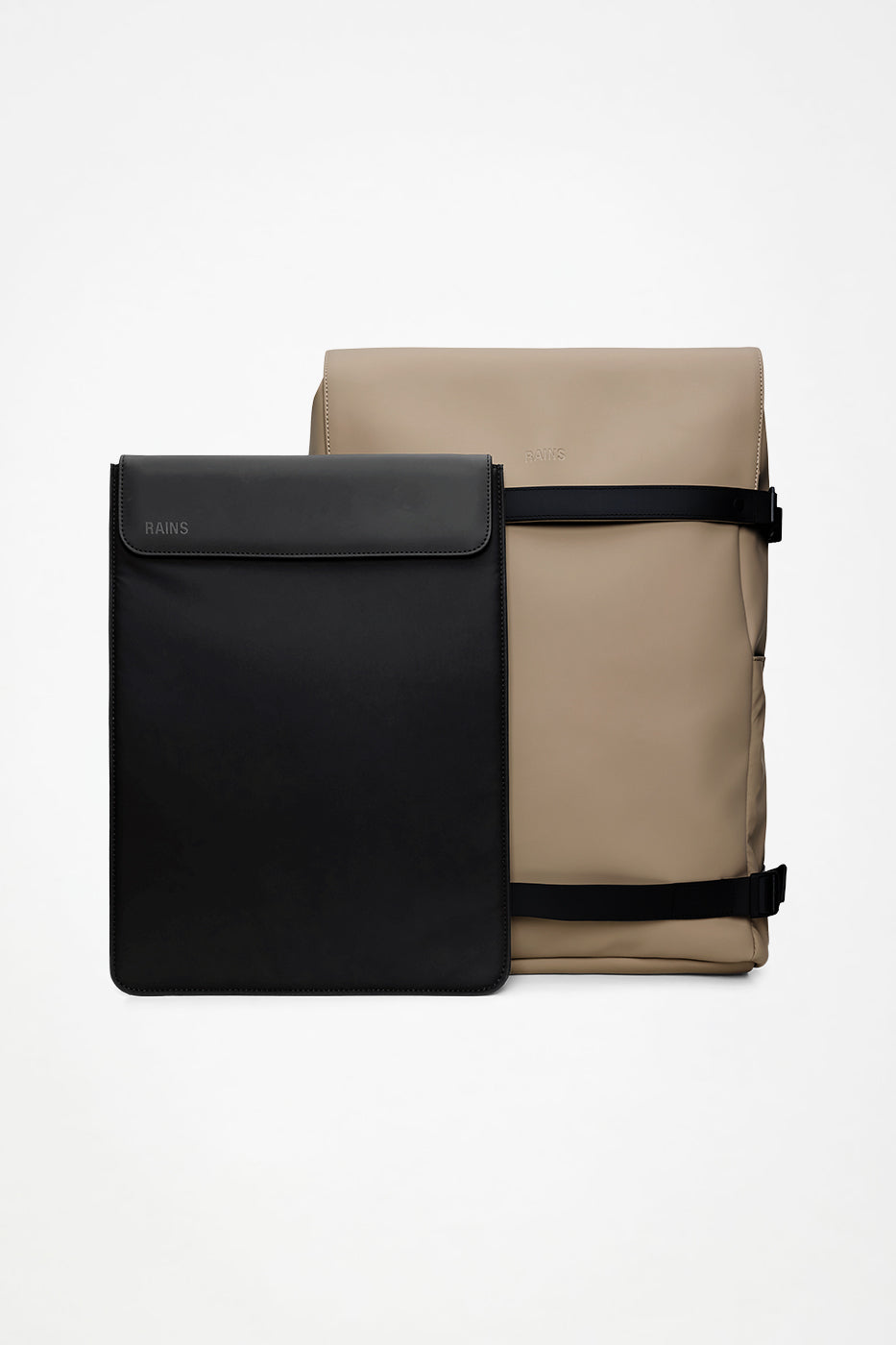 RAINS OTG Backpack Beige Backpack