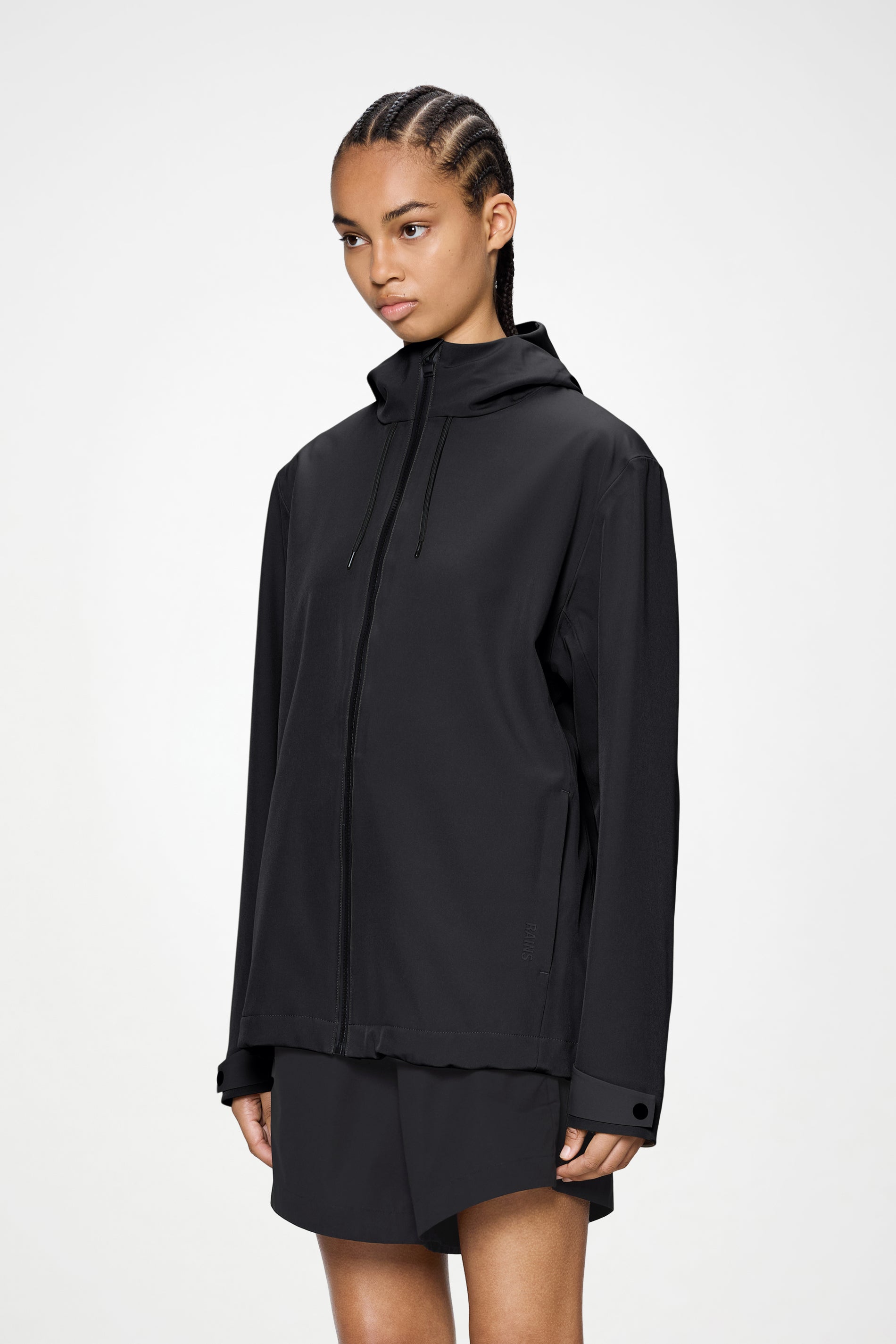 RAINS Suva Softshell Jacket Black Jacket