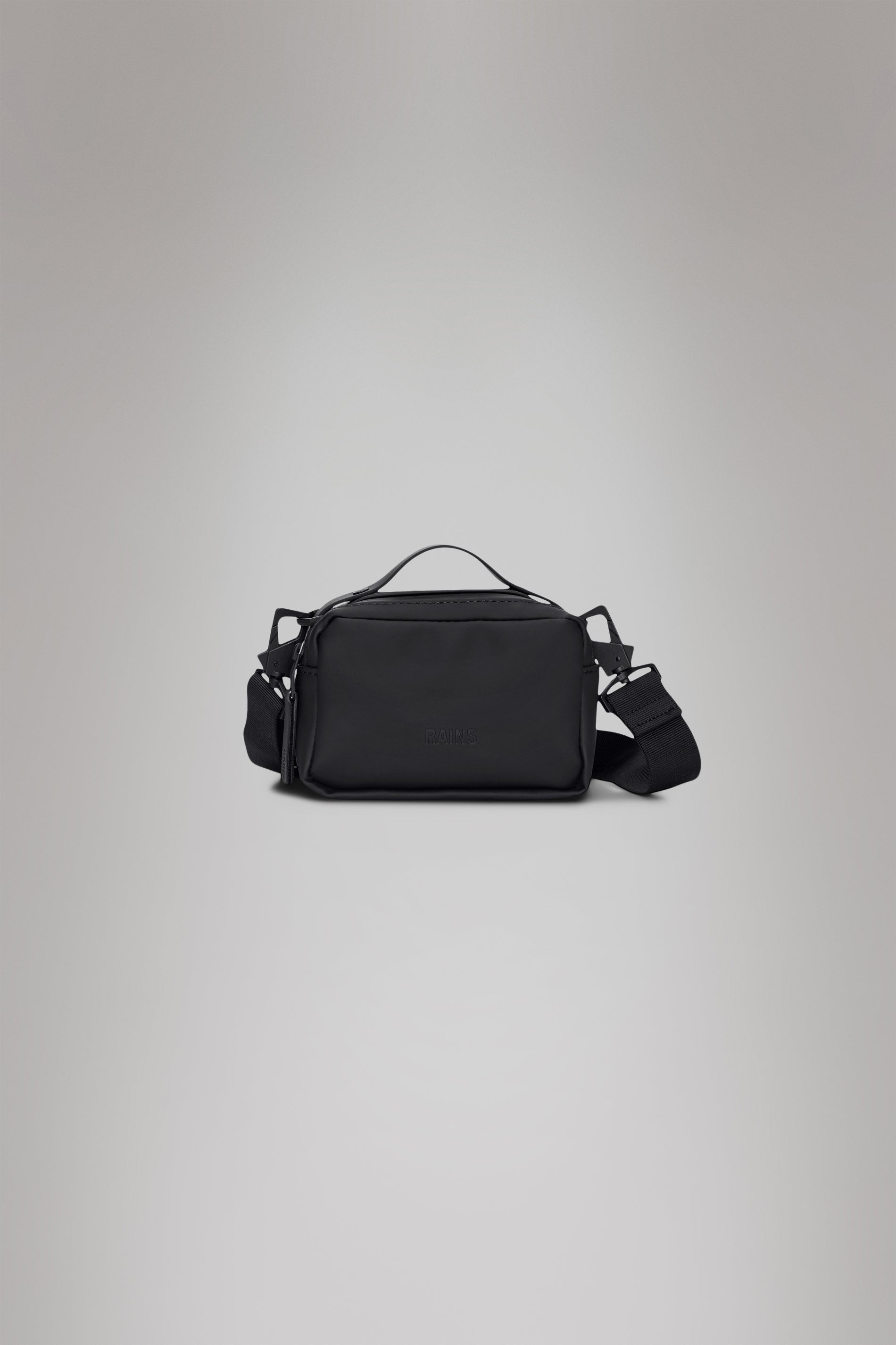 Rains Box Bag Micro Black 1.30L H11 x D7.50 x W16 cm Crossbody
