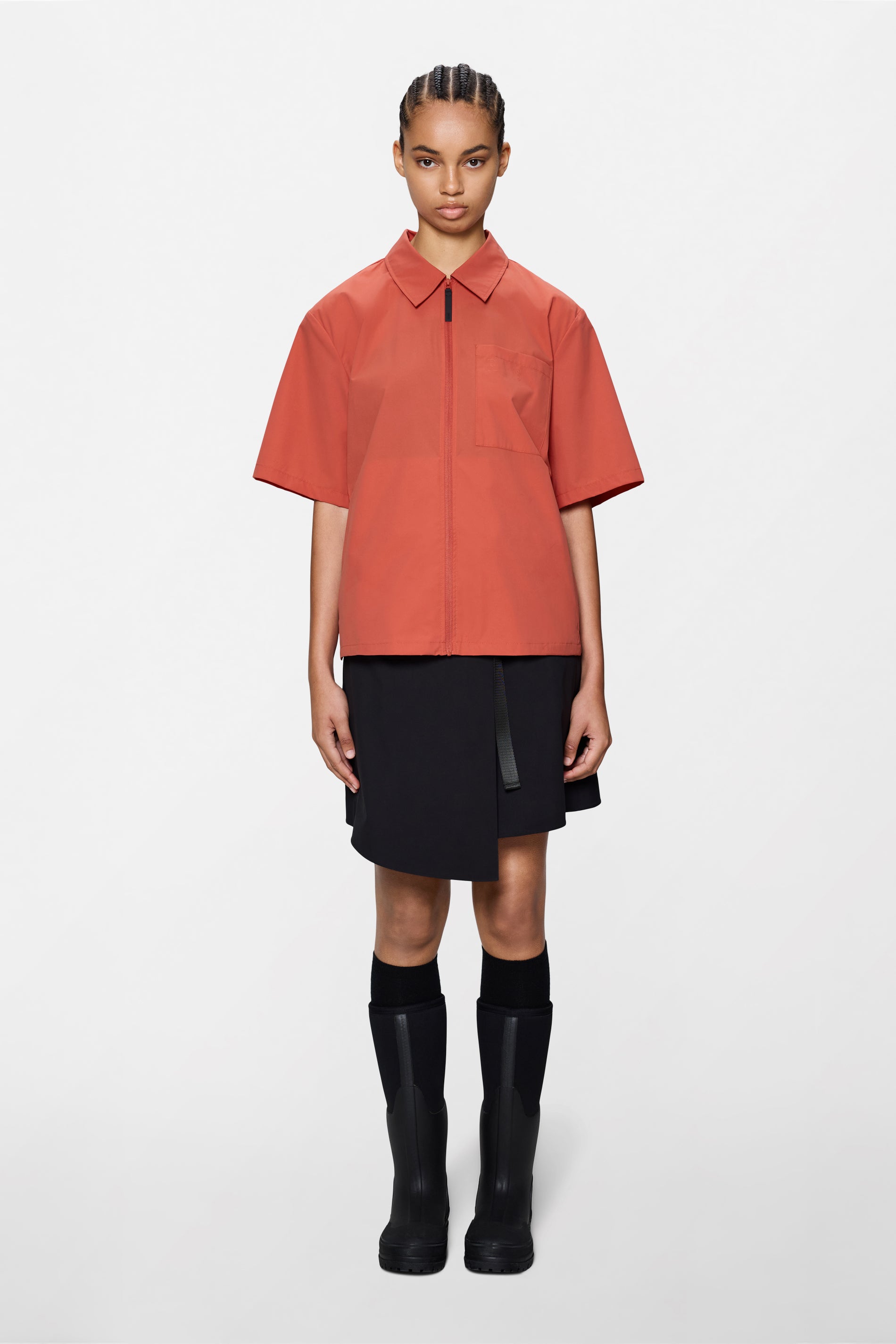 RAINS Mito Short Sleeve Shirt Kiln Short Sleeve