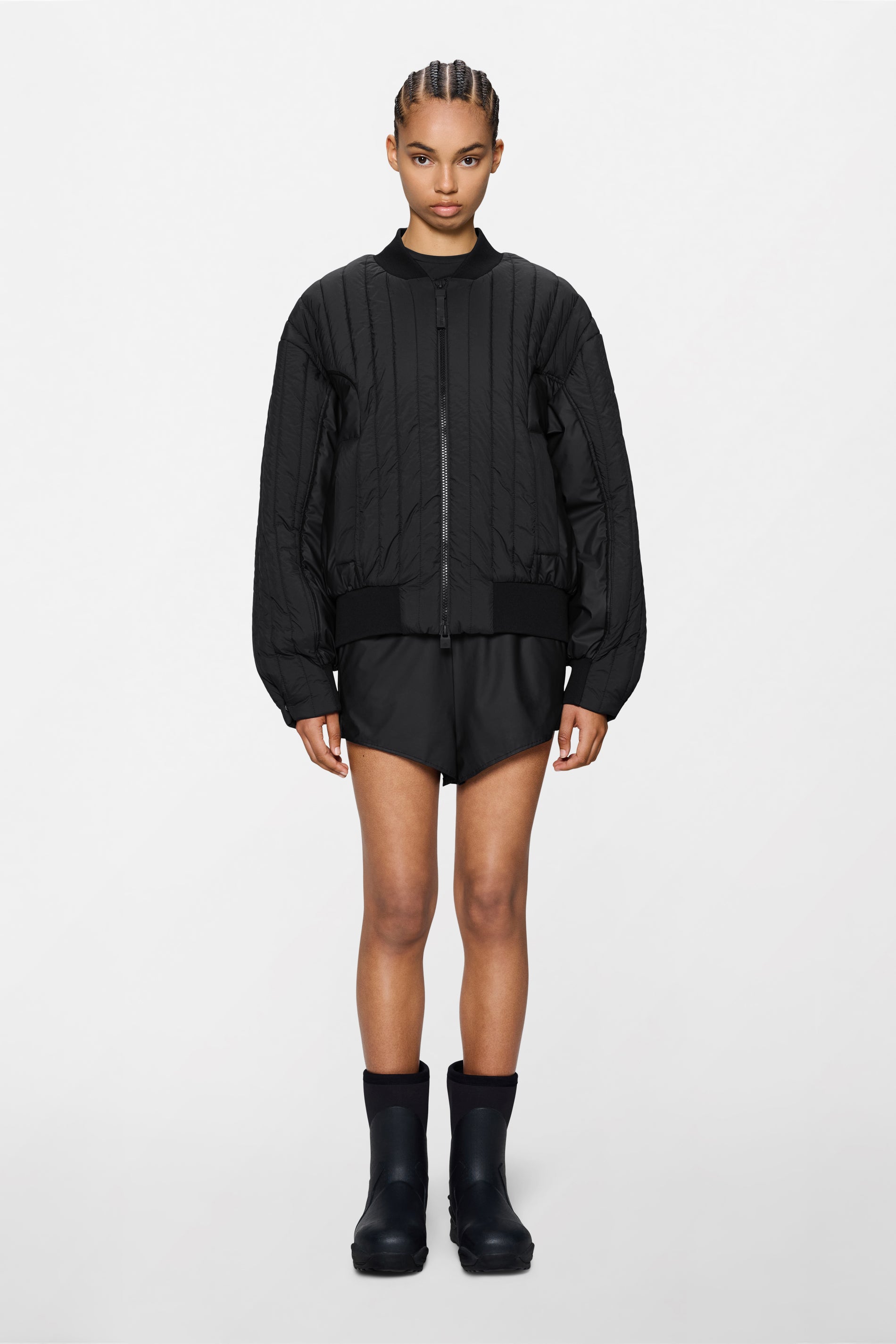 RAINS Koya Vision Bomber Jacket Black Jacket