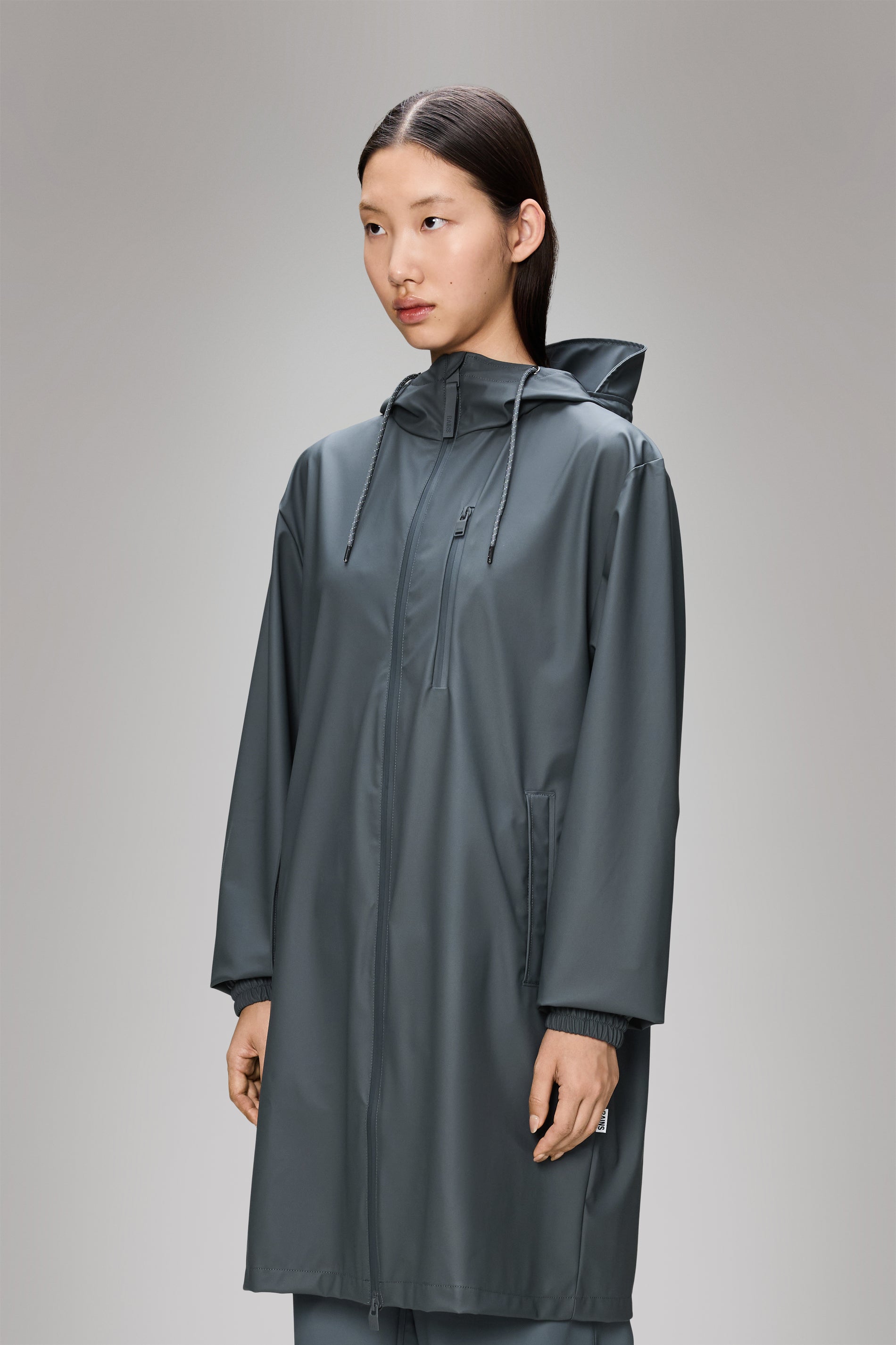 RAINS Long Storm Breaker Lagoon Jacket