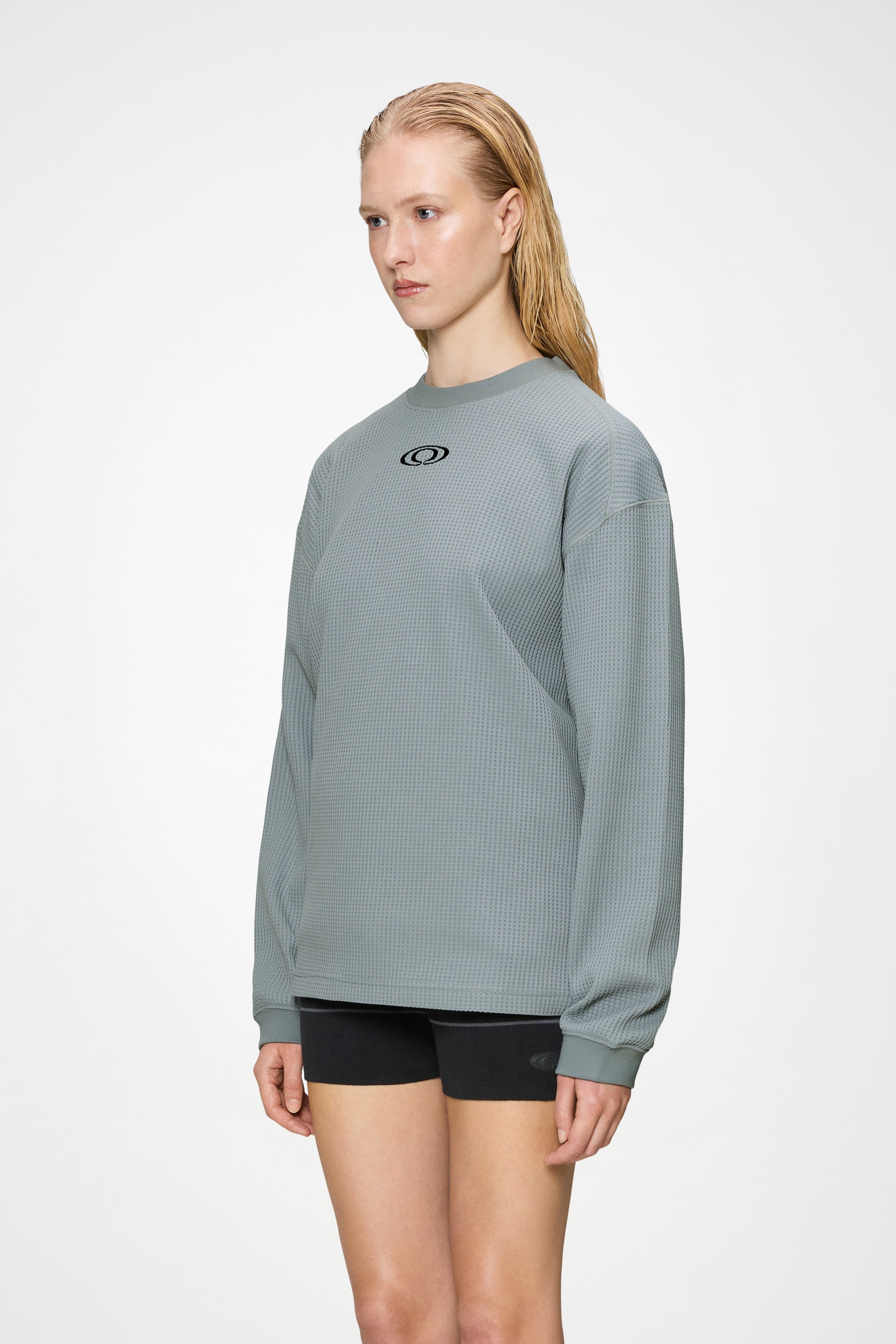 RAINS Waffle Long Sleeve T-shirt Splash Pool Long Sleeve