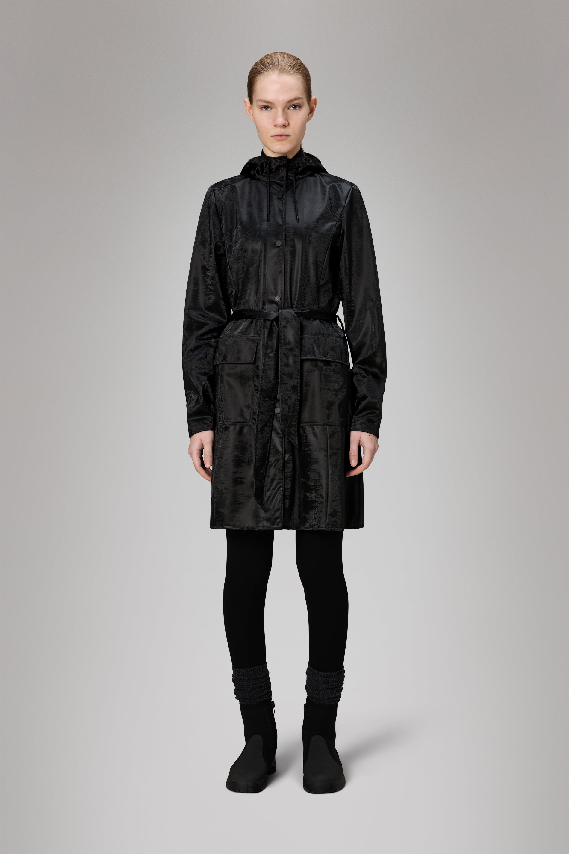 Rains Curve Long Jacket
Coal Jacket