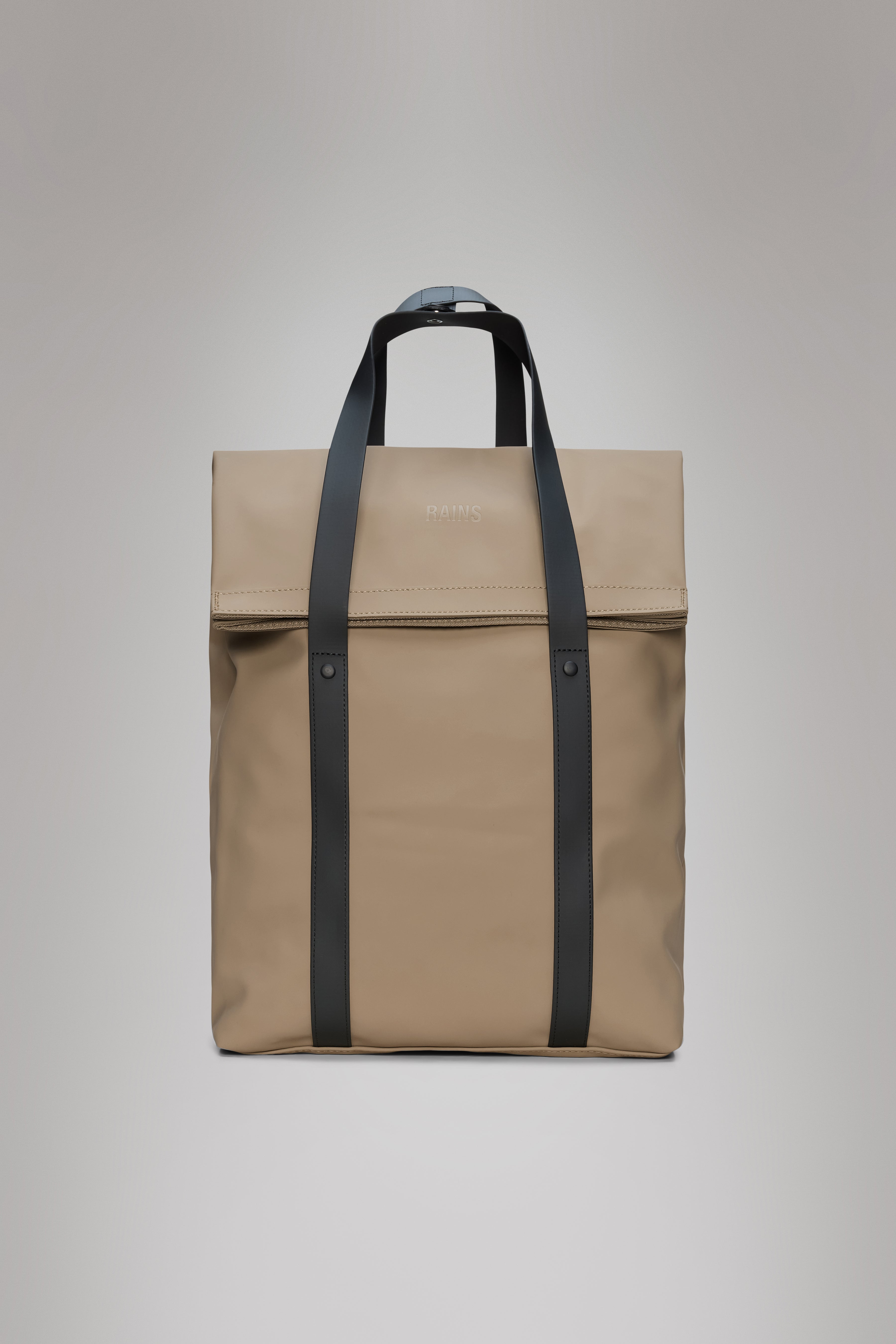 RAINS 2 Way Tote Backpack Beige 23L H58 x D12 x W33 cm Backpack