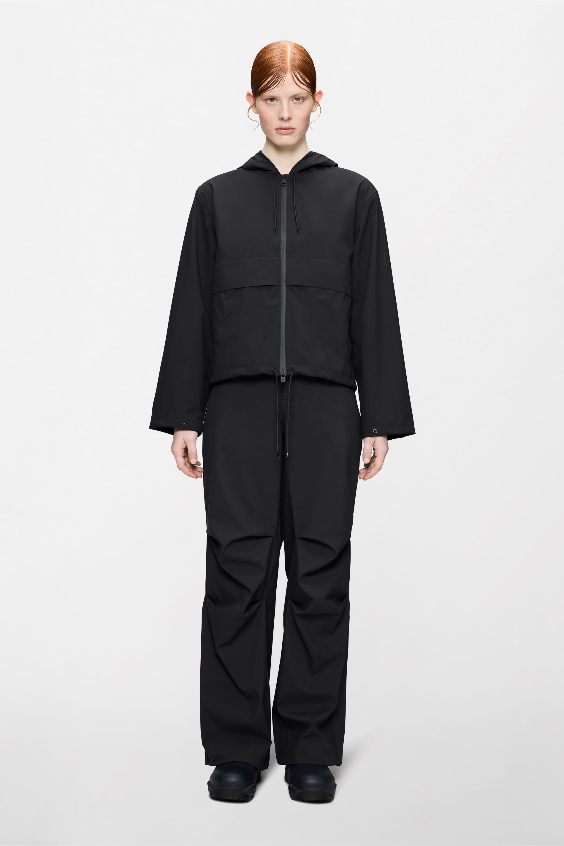 RAINS Suva Hardshell Short String W Jacket Black Jacket