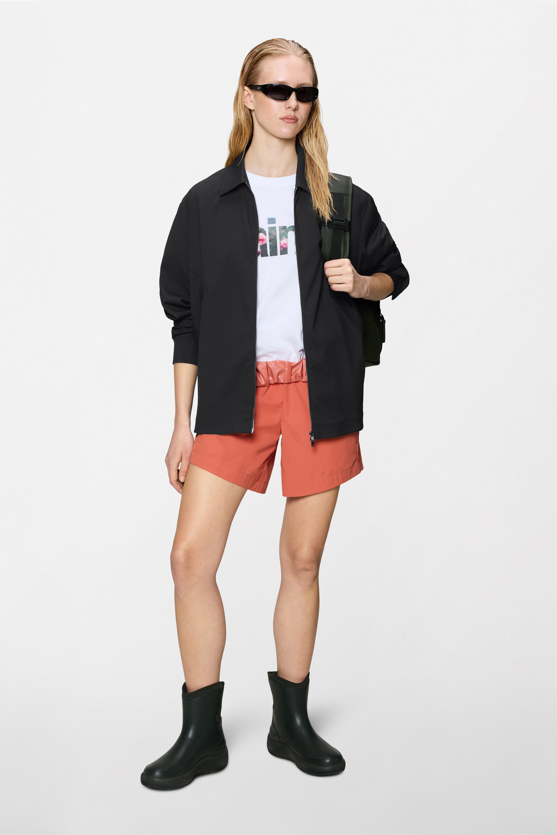 RAINS Day Long Sleeve Shirt Black Long Sleeve