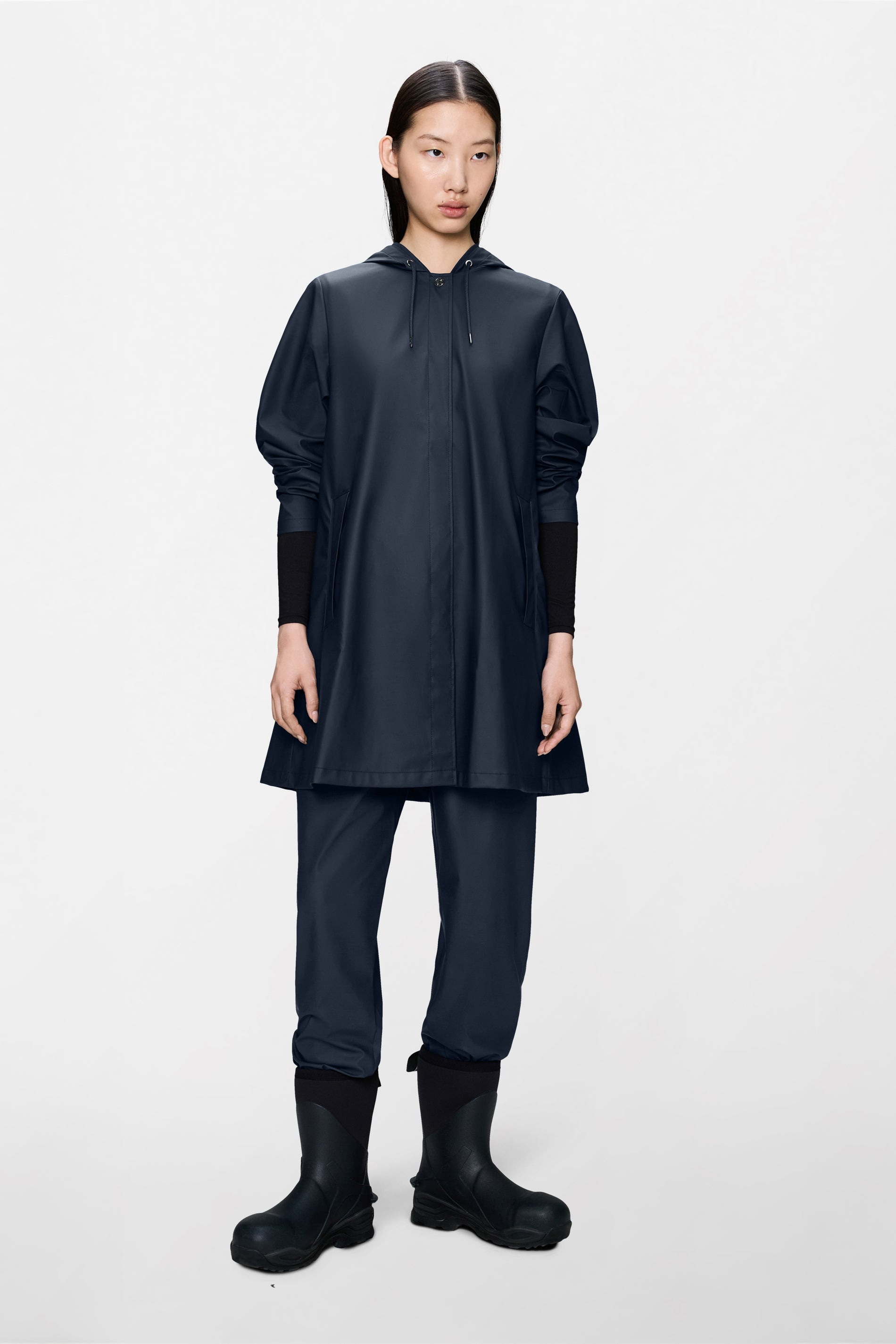 RAINS A-Line W Jacket Navy Jacket