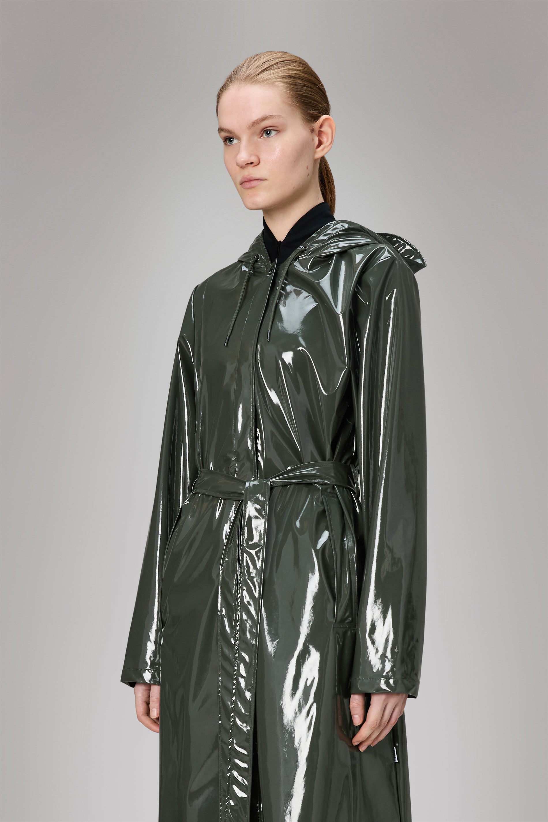 Rains A-Line Longer W Jacket Swamp Jacket