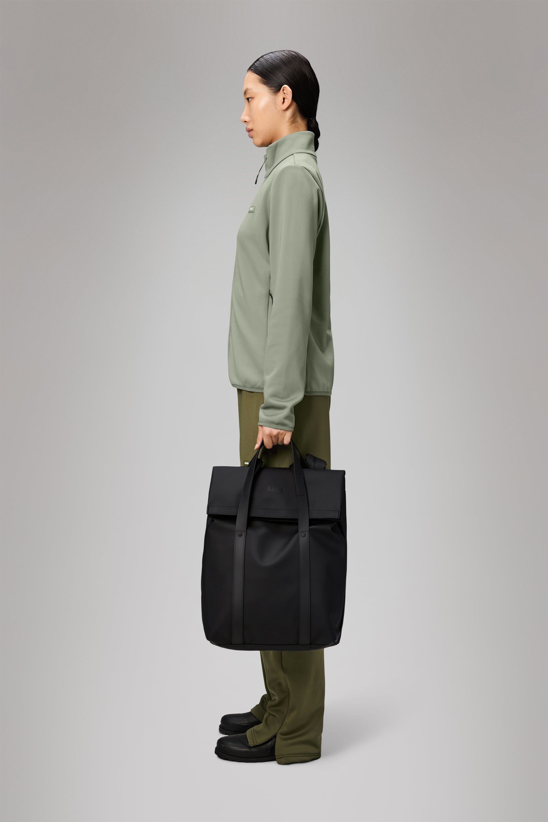 RAINS 2 Way Tote Backpack Black 23L H58 x D12 x W33 cm Backpack