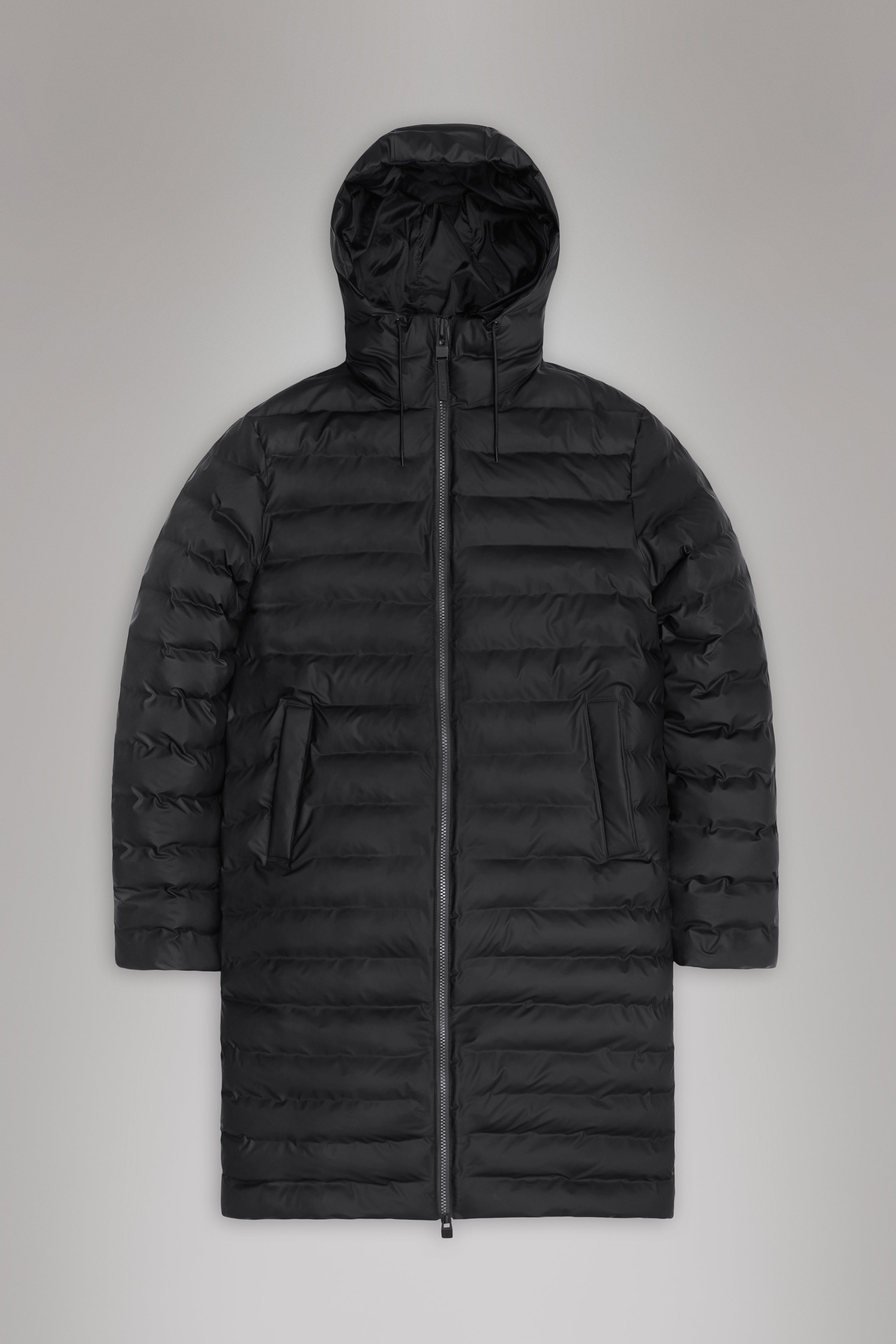 RAINS Lohja Longer Puffer Jacket Black Jacket