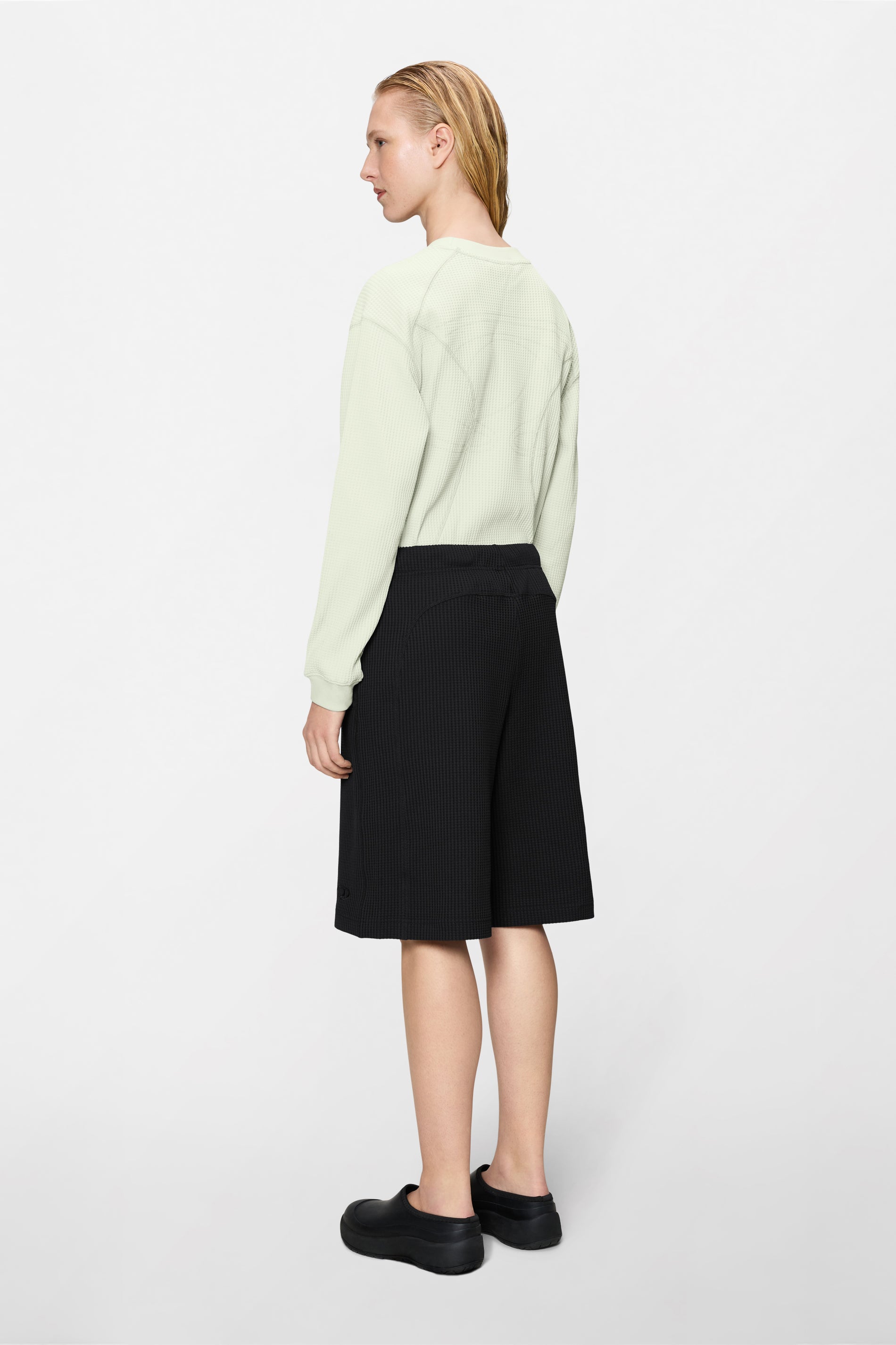 RAINS Waffle Shorts Splash Black Shorts