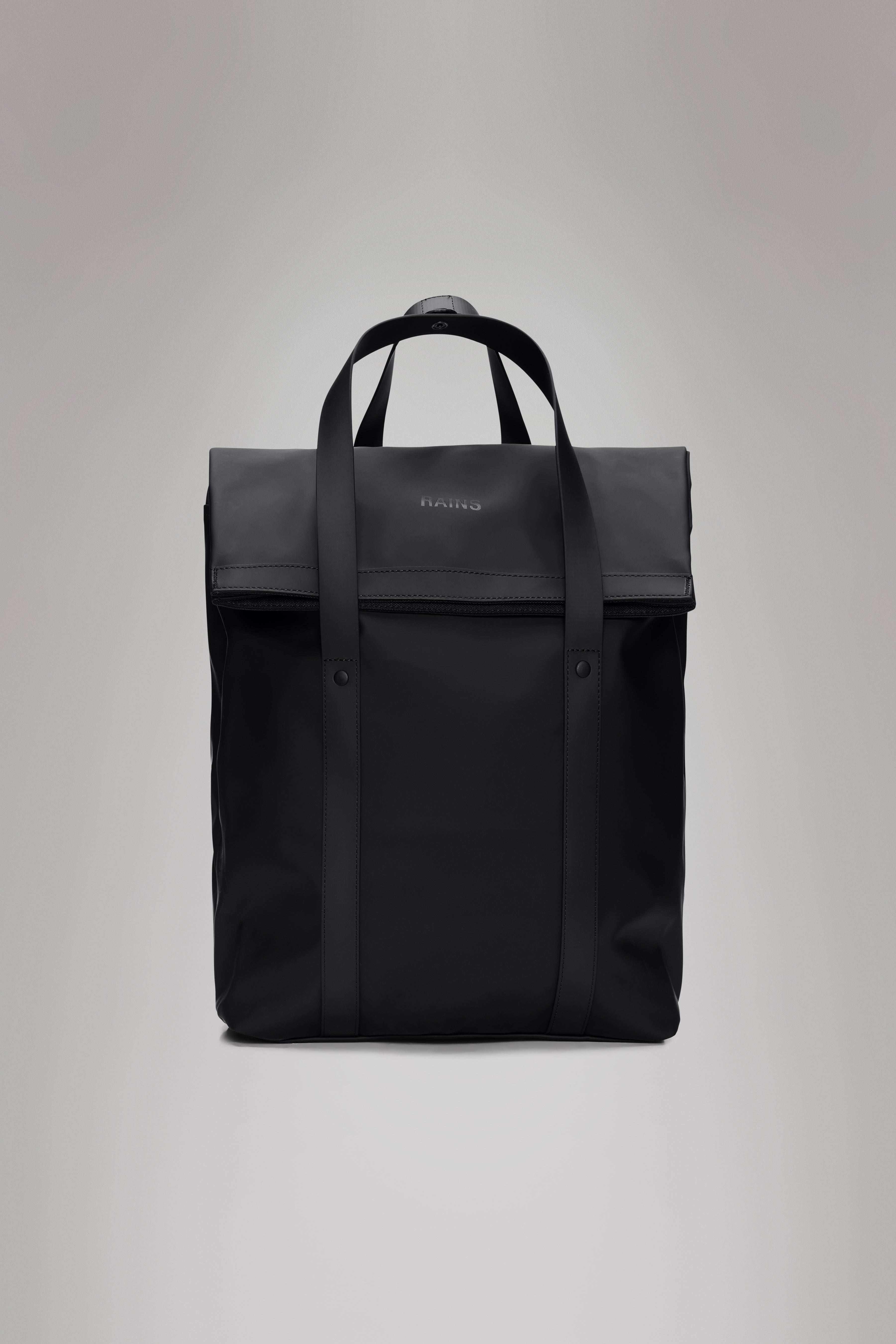Rains 2 Way Tote Backpack Black 23L H58 x D12 x W33 cm Backpack