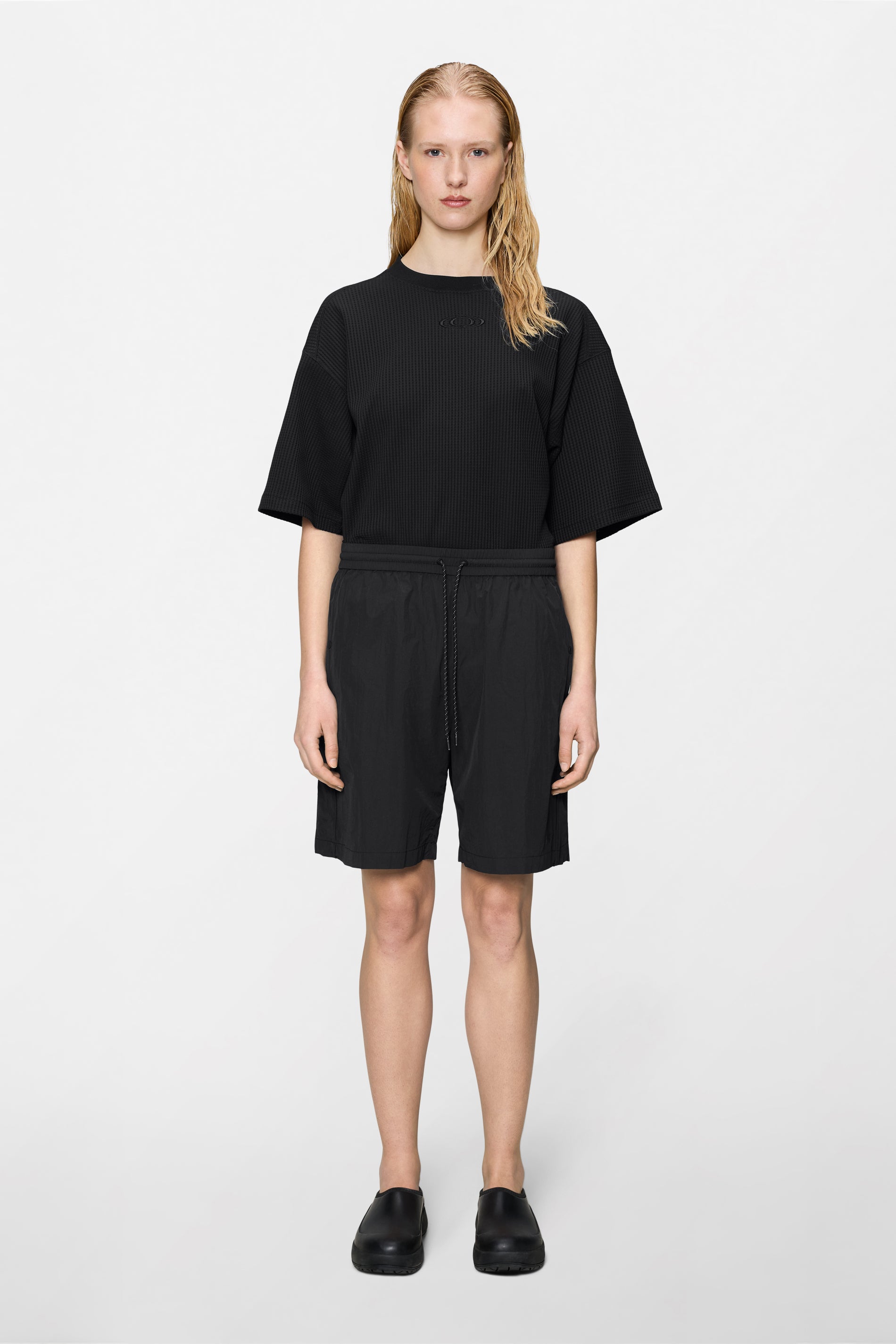 RAINS Cooldown Track Shorts Black Shorts