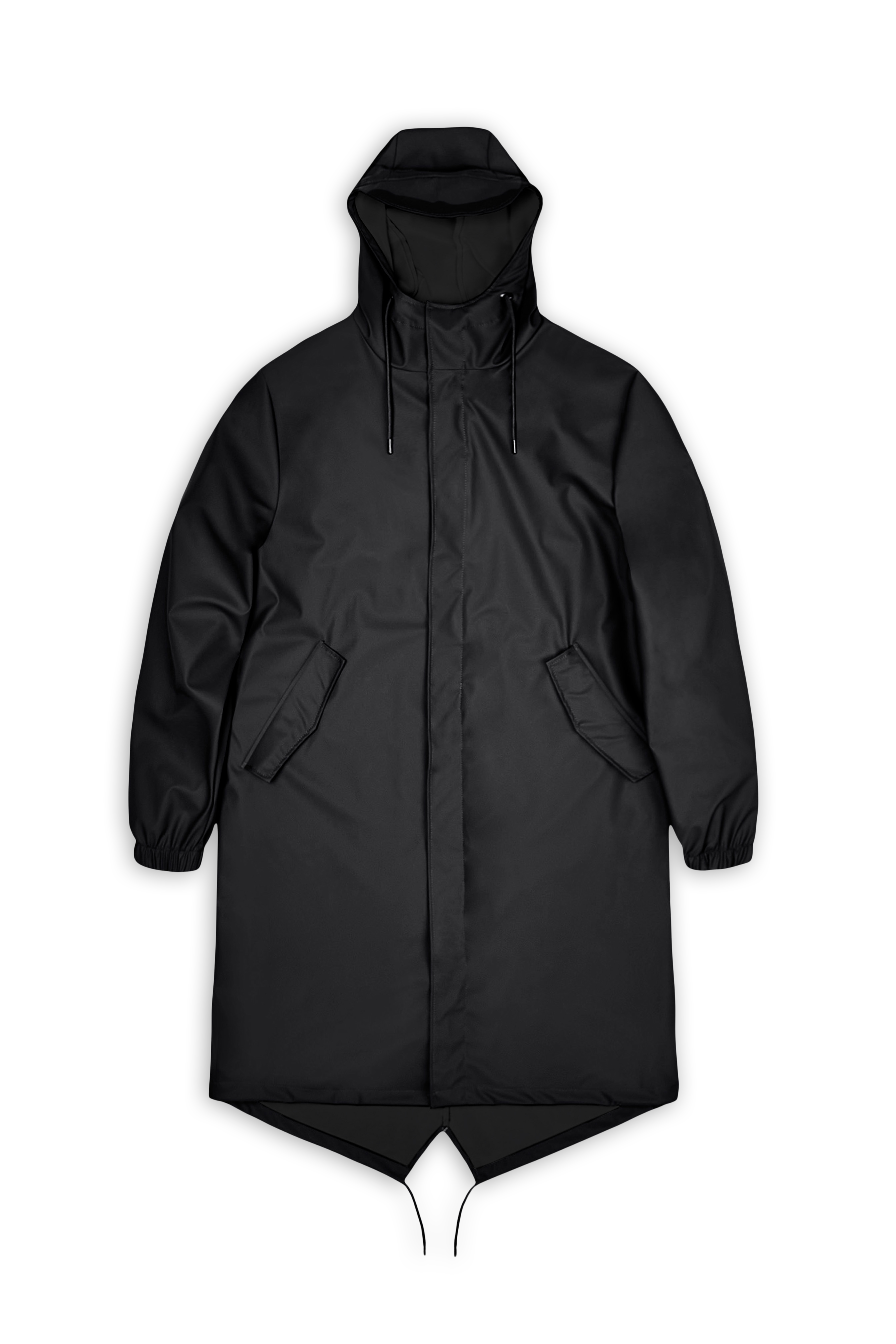 RAINS Fishtail Parka Black Jacket