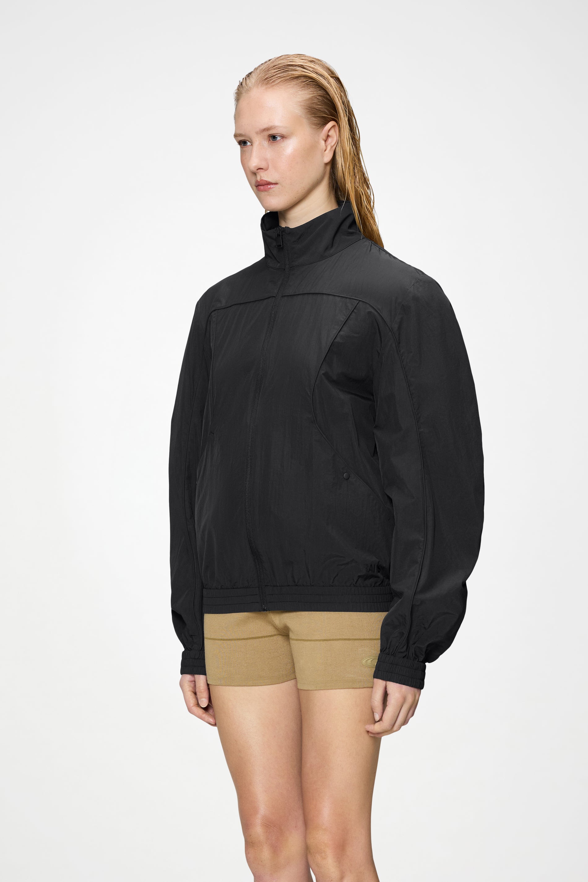 RAINS Cooldown Track Top Black Jacket