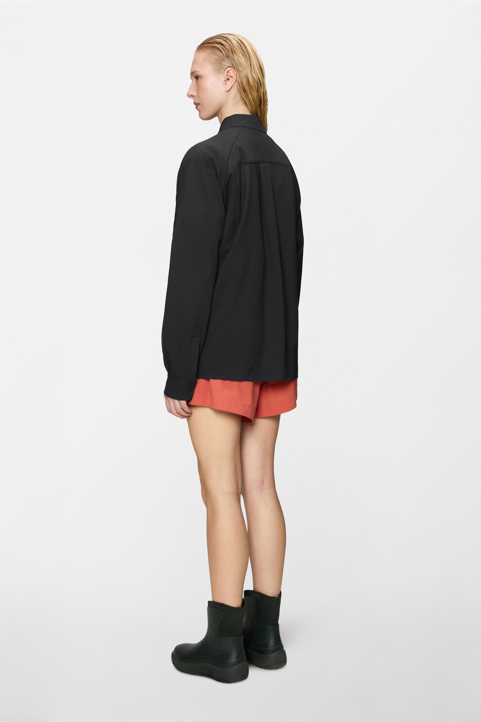 RAINS Day Long Sleeve Shirt Black Long Sleeve