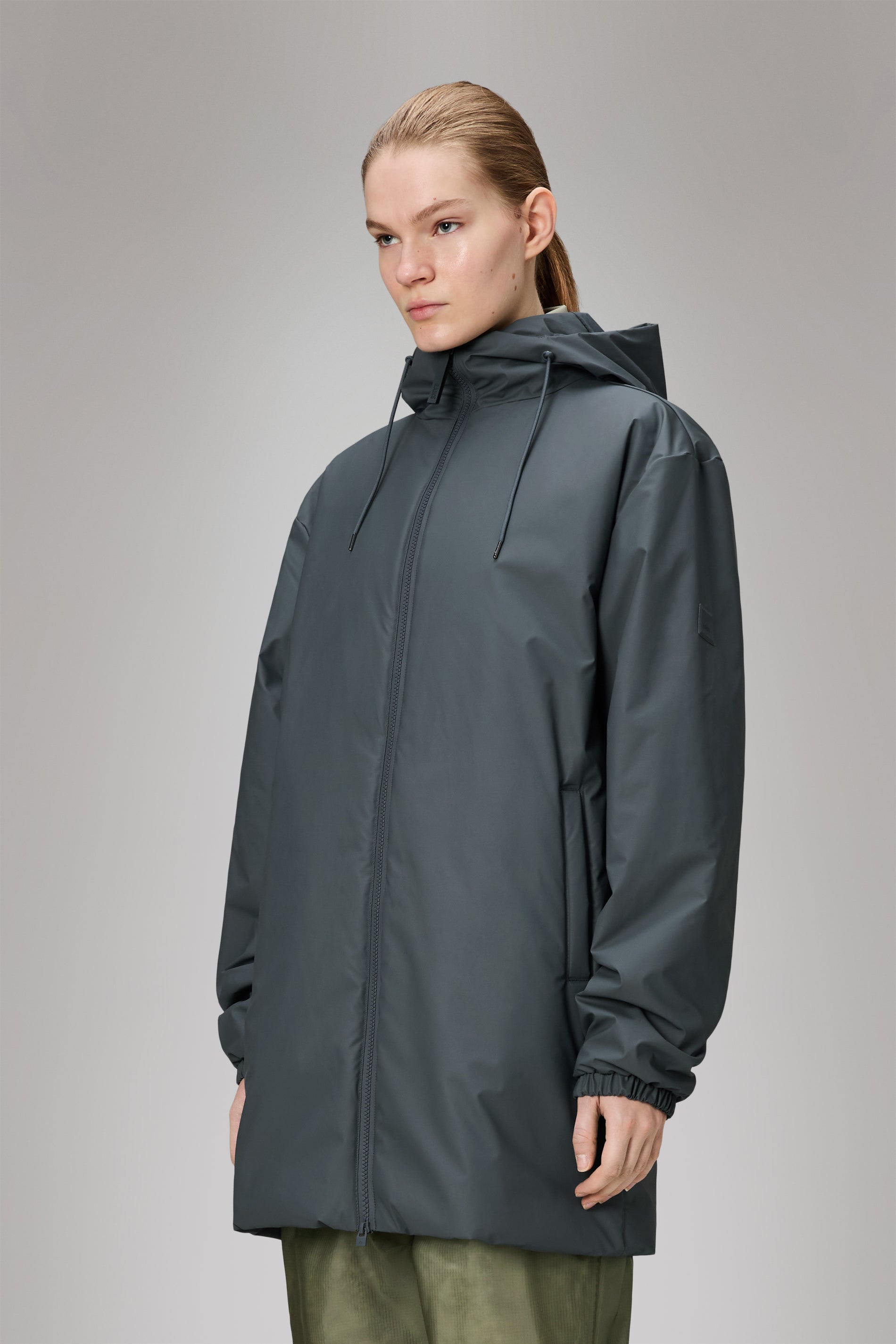 RAINS Lohja Long Insulated Jacket Lagoon Jacket