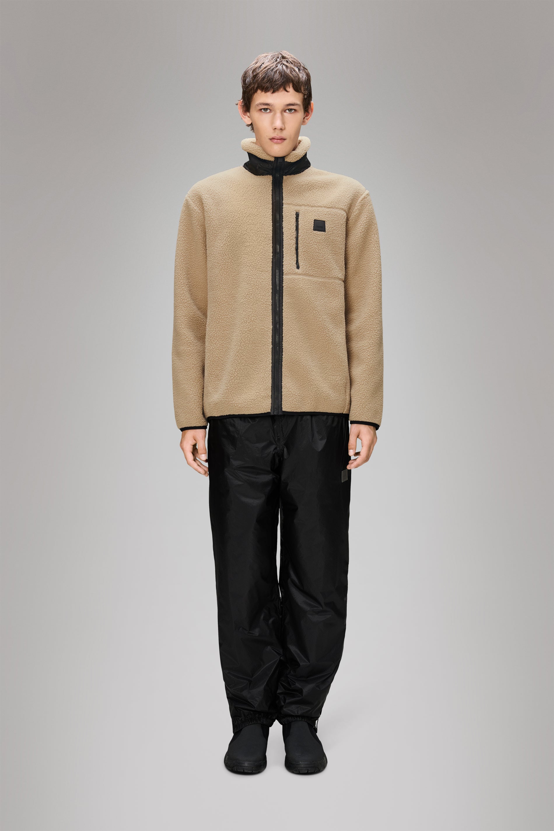 RAINS Yermo Fleece Jacket Beige Jacket