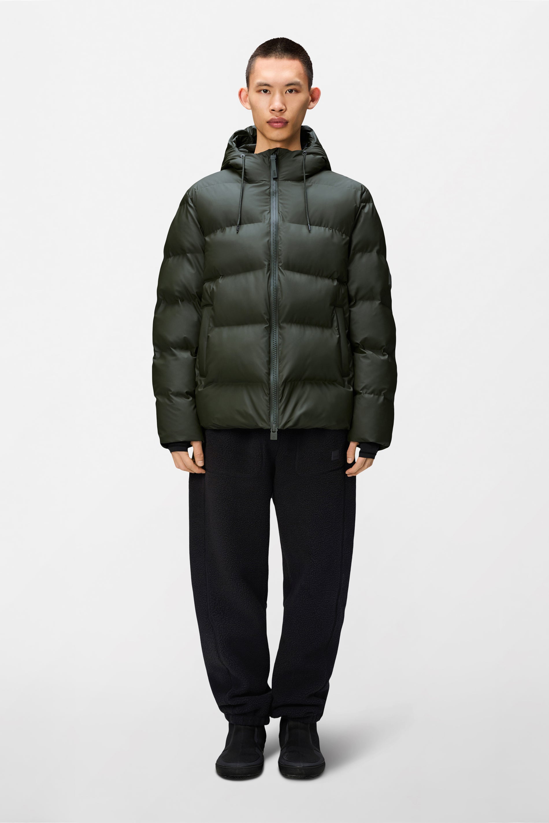 RAINS Alta Puffer Jacket Green Jacket