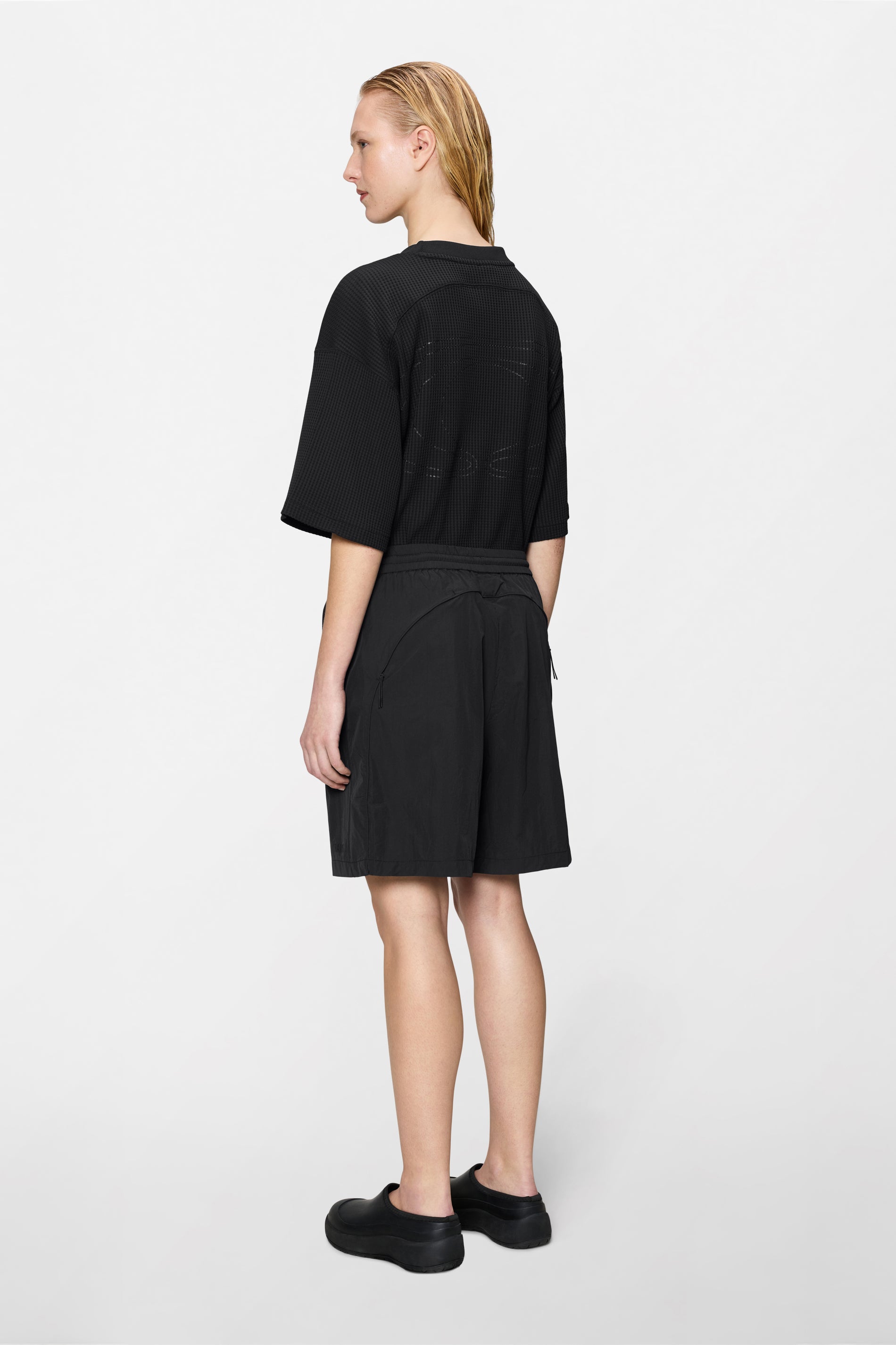 RAINS Cooldown Track Shorts Black Shorts