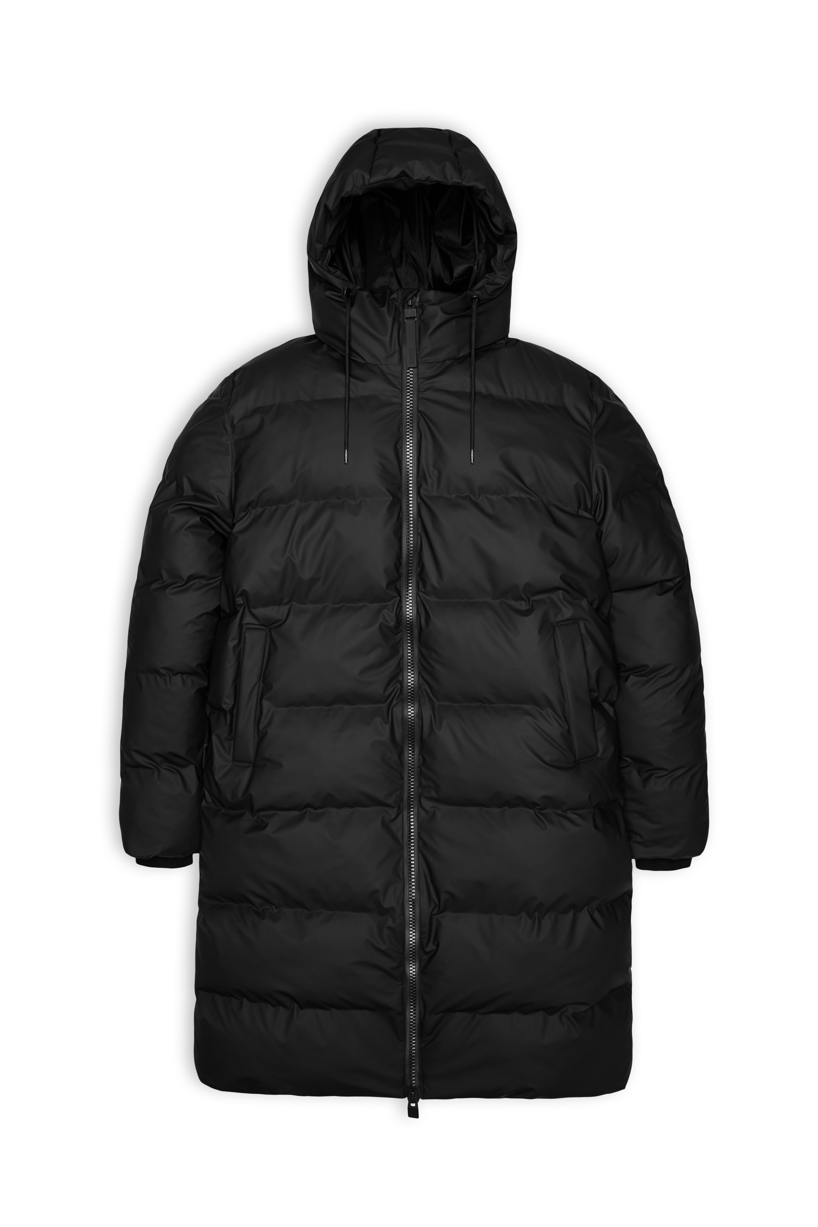 RAINS Alta Longer Puffer Jacket Black Jacket