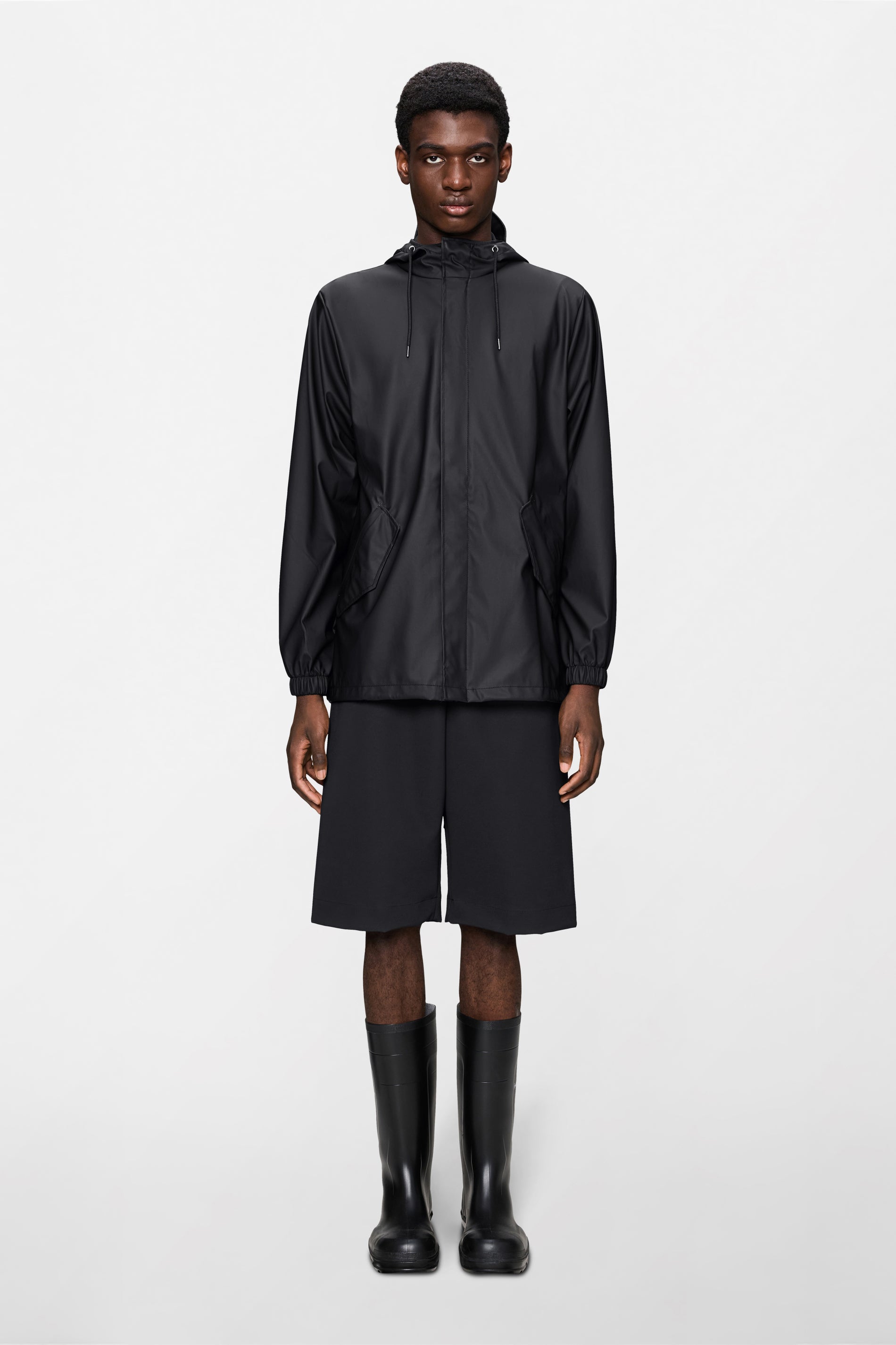 RAINS Fishtail Jacket Black Jacket