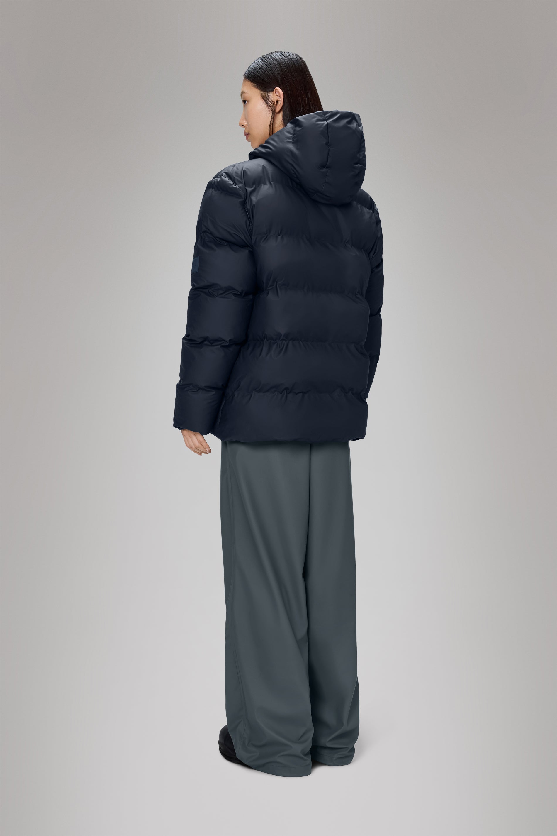 Rains Alta Puffer Jacket Navy Jacket