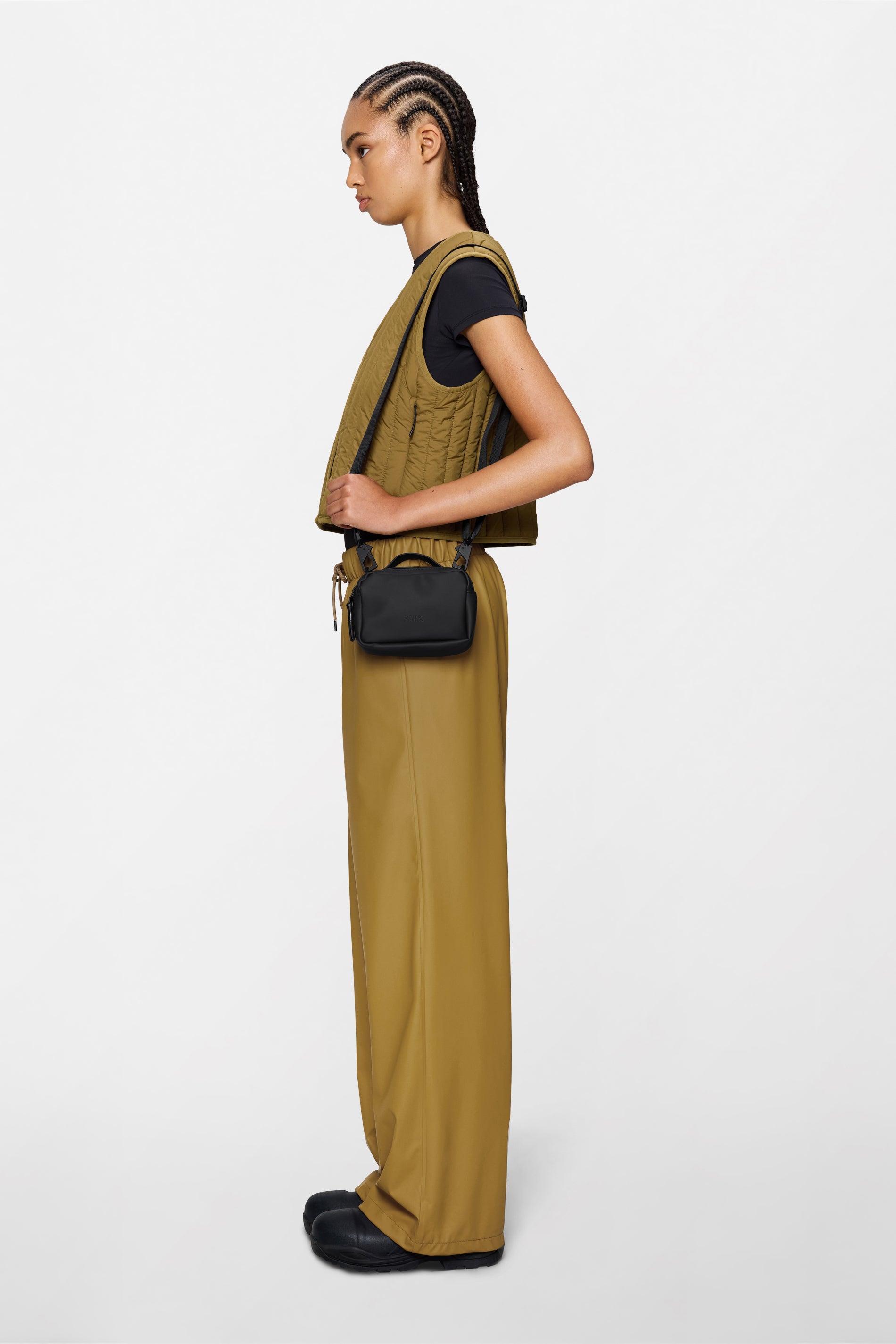 RAINS Box Bag Micro Black Crossbody