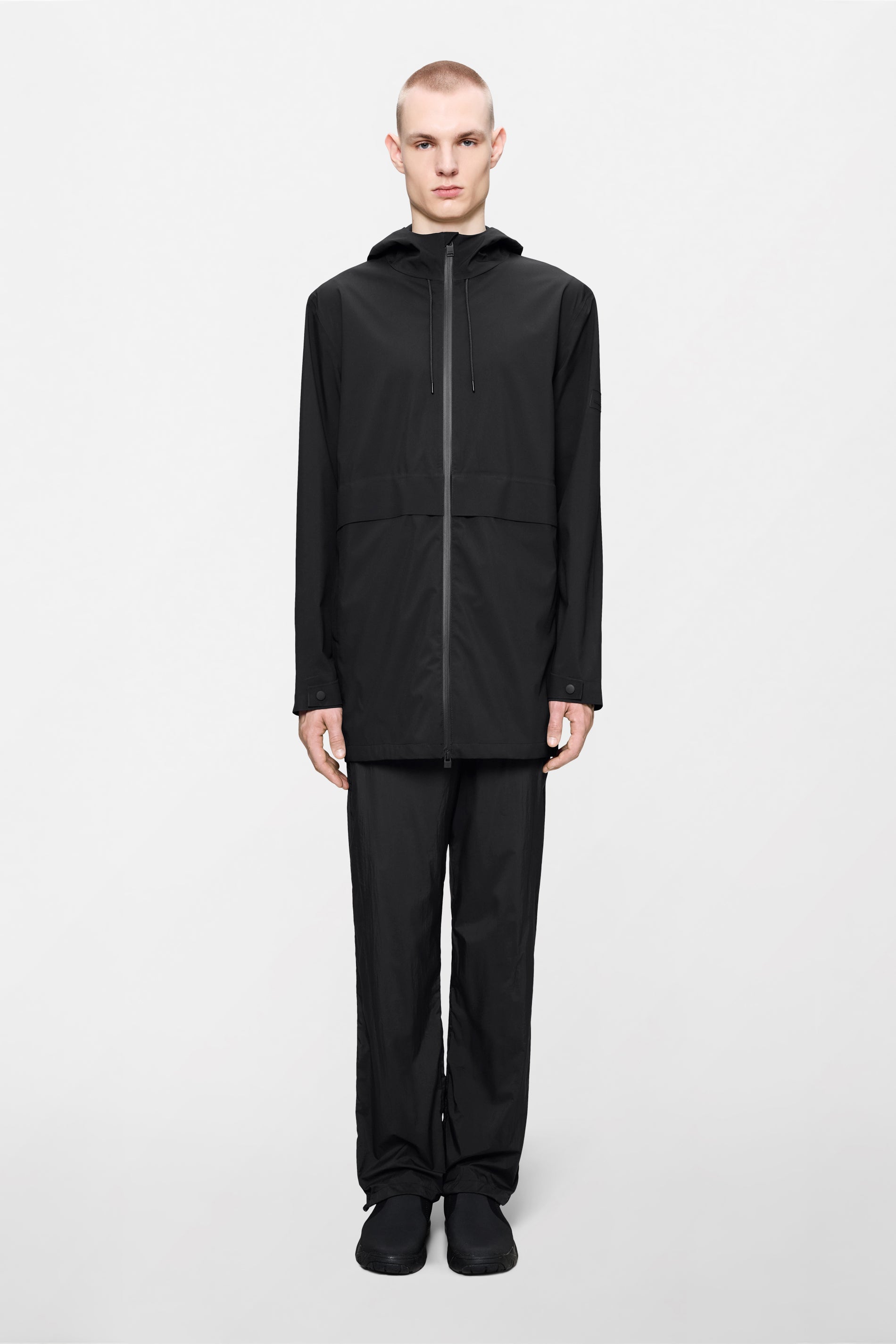 RAINS Suva Hardshell Long Jacket Black Jacket