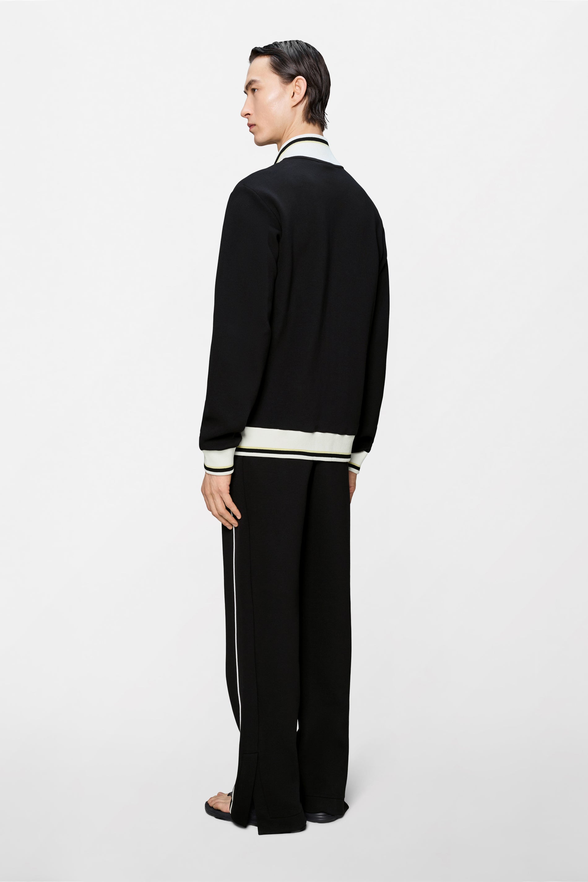 RAINS Downtime Track Top Black Jacket