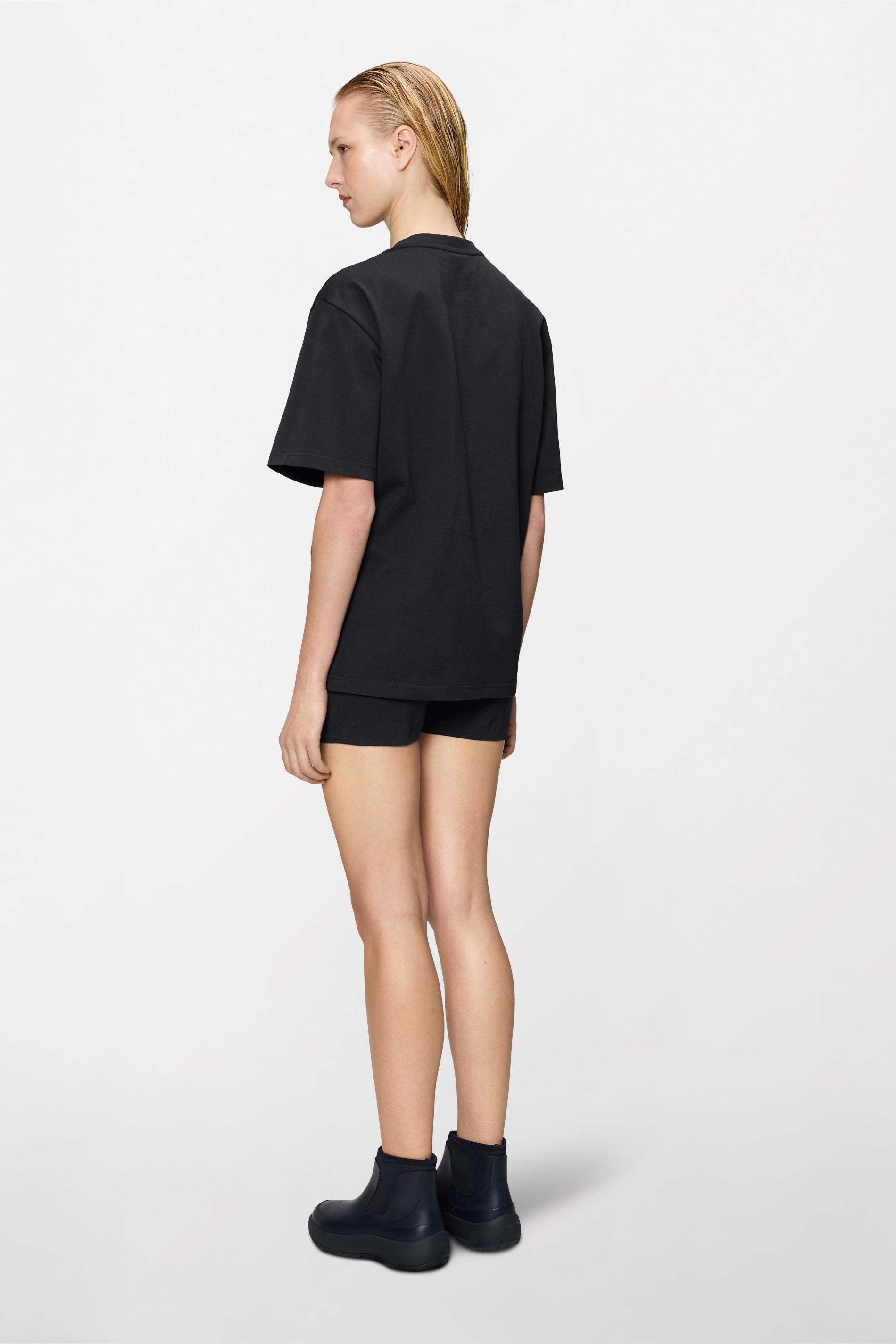 RAINS Classic T-shirt Splash Black Short Sleeve