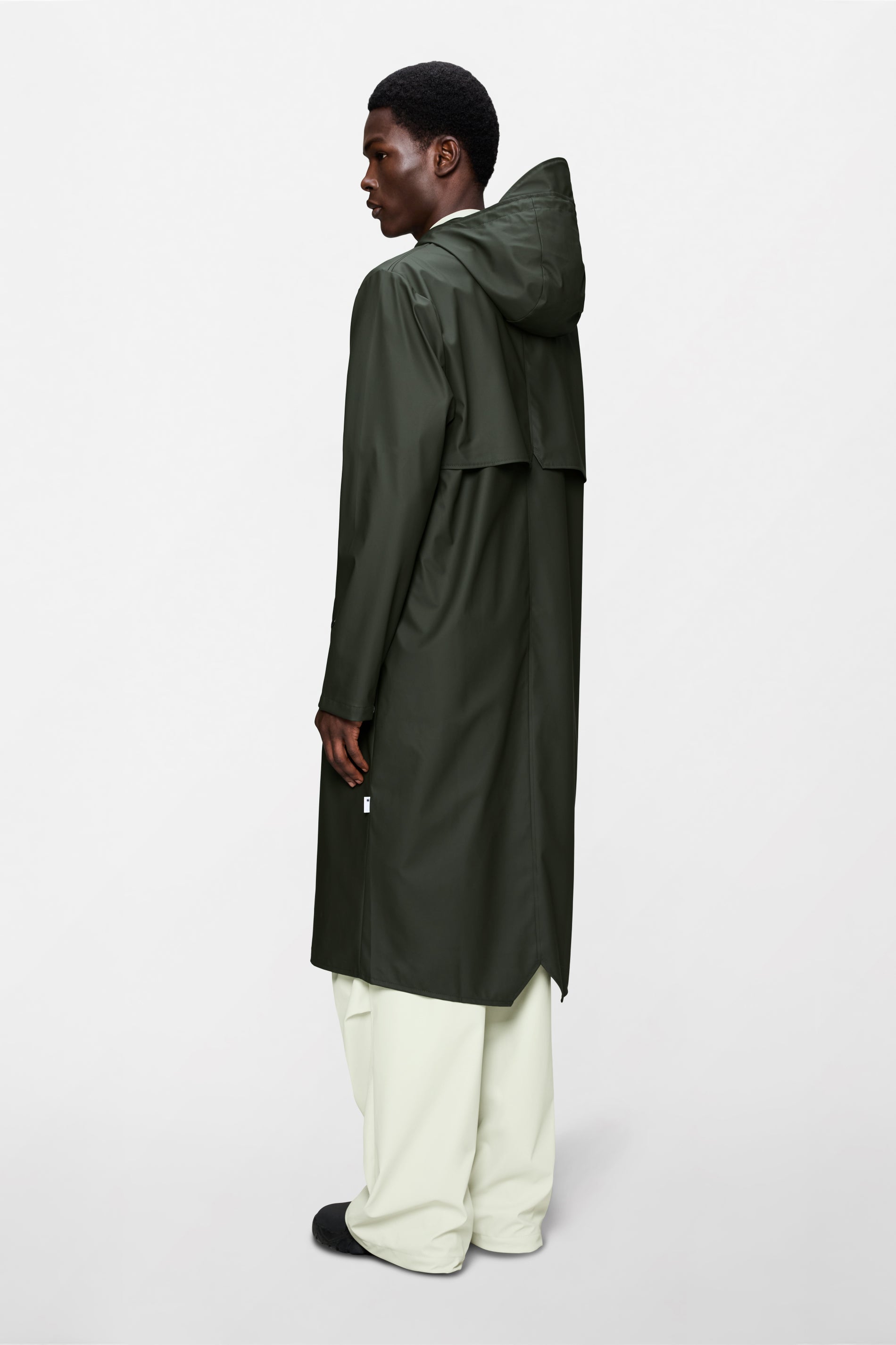 RAINS Longer Jacket Green Jacket