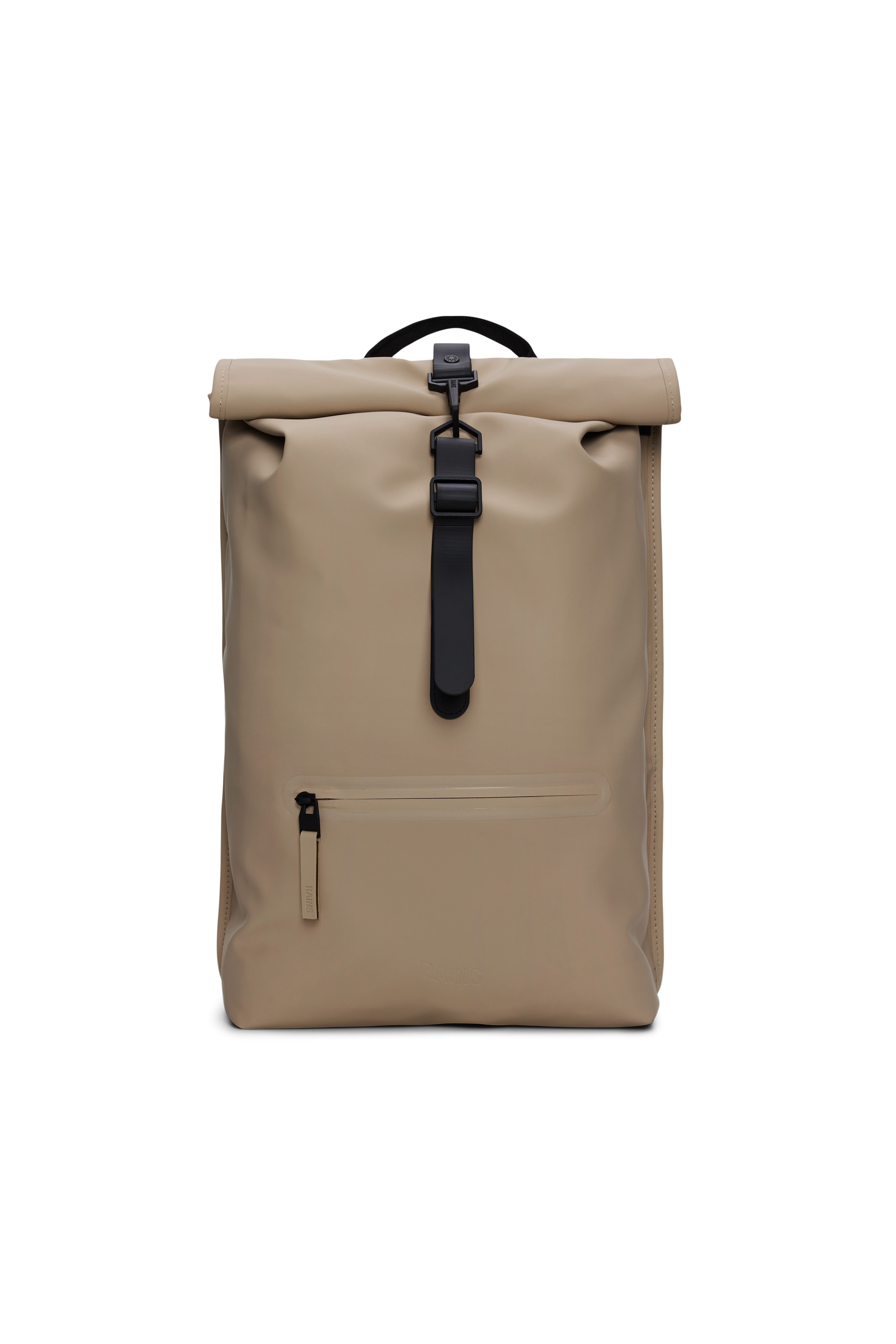 RAINS Rolltop Rucksack Beige 17L H60 x D11 x W32 cm Backpack