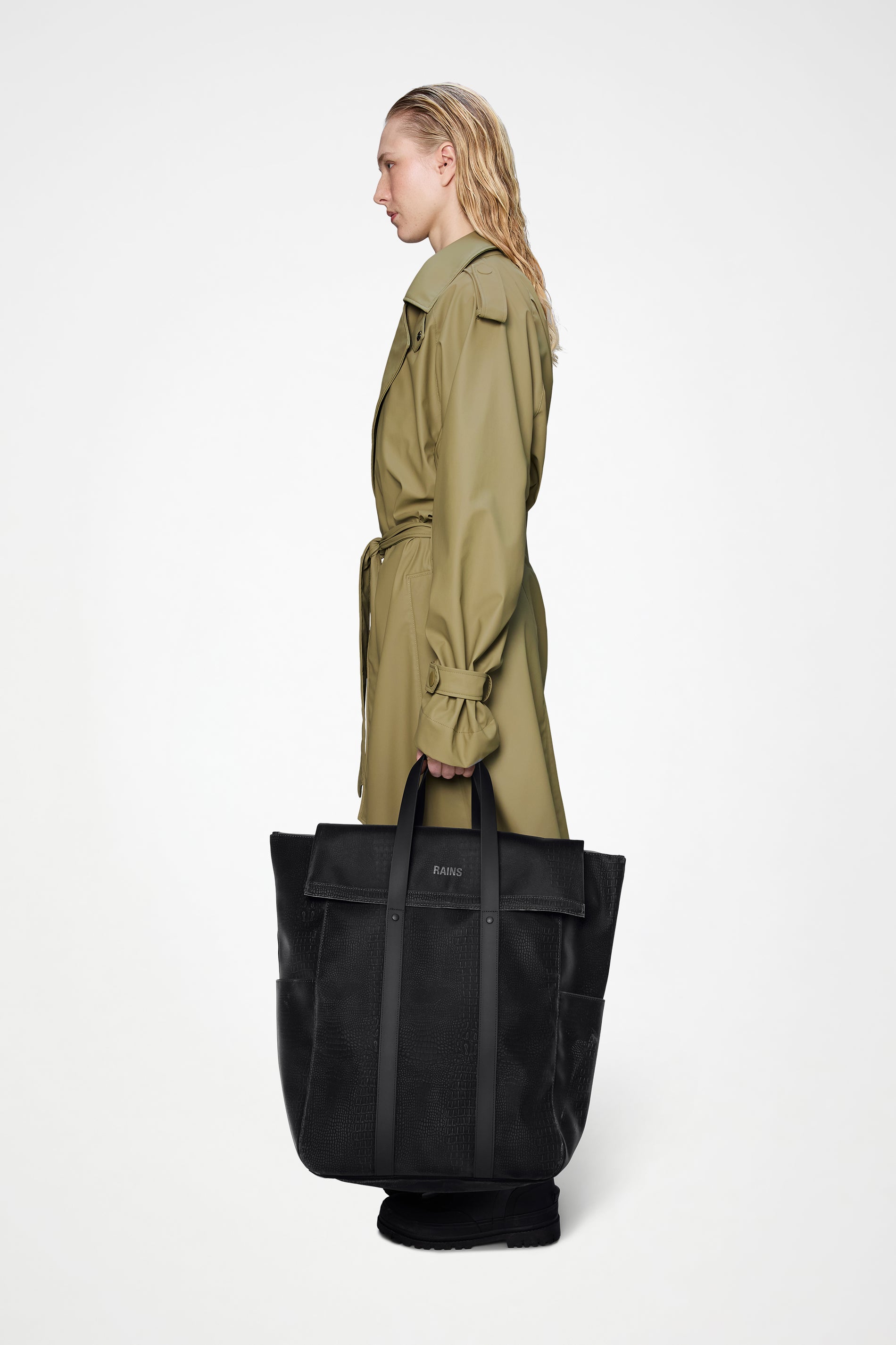 RAINS 2 Way Tote Bag Large Bite Tote