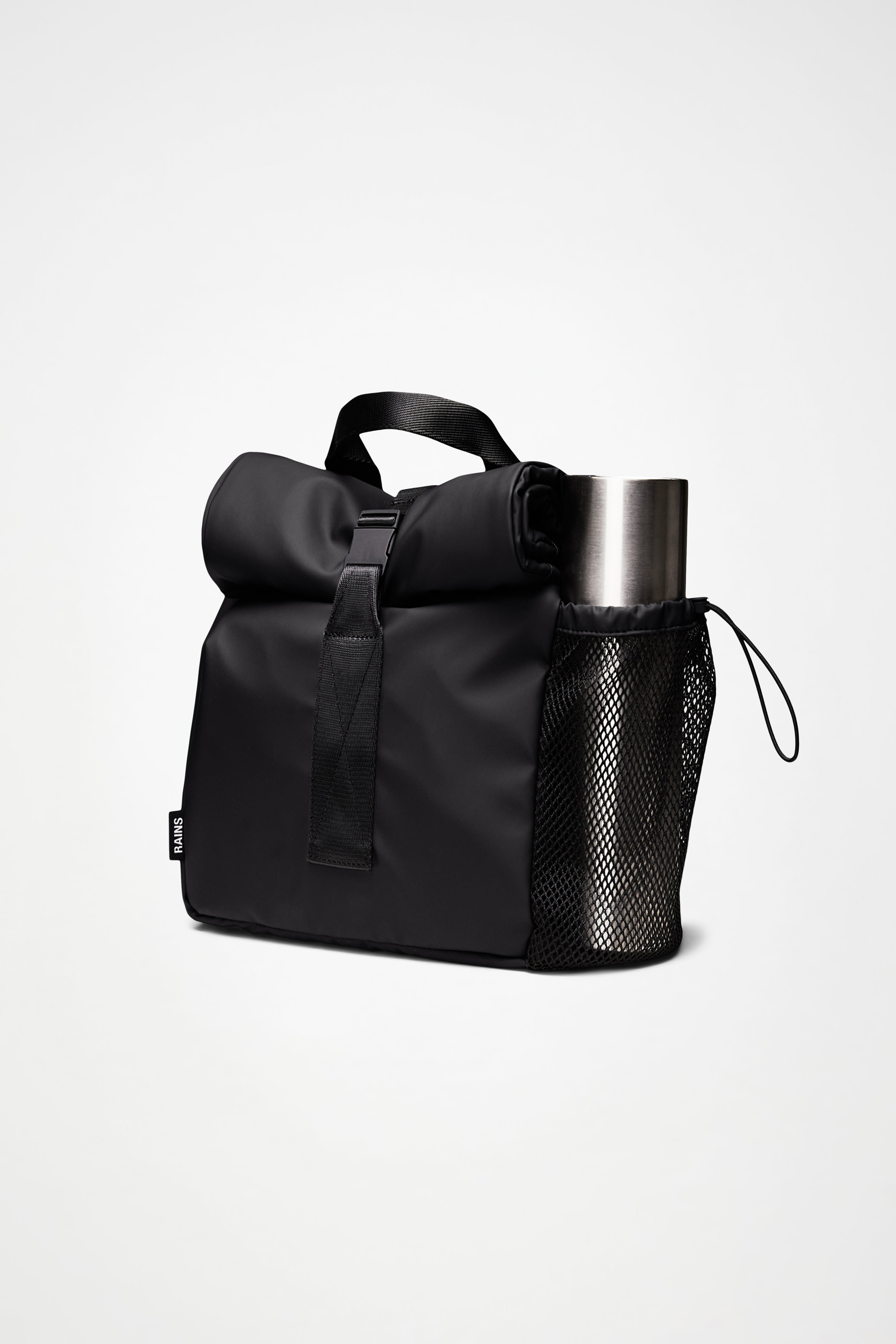 RAINS Lunch Bag Large Black Lunch Bag
