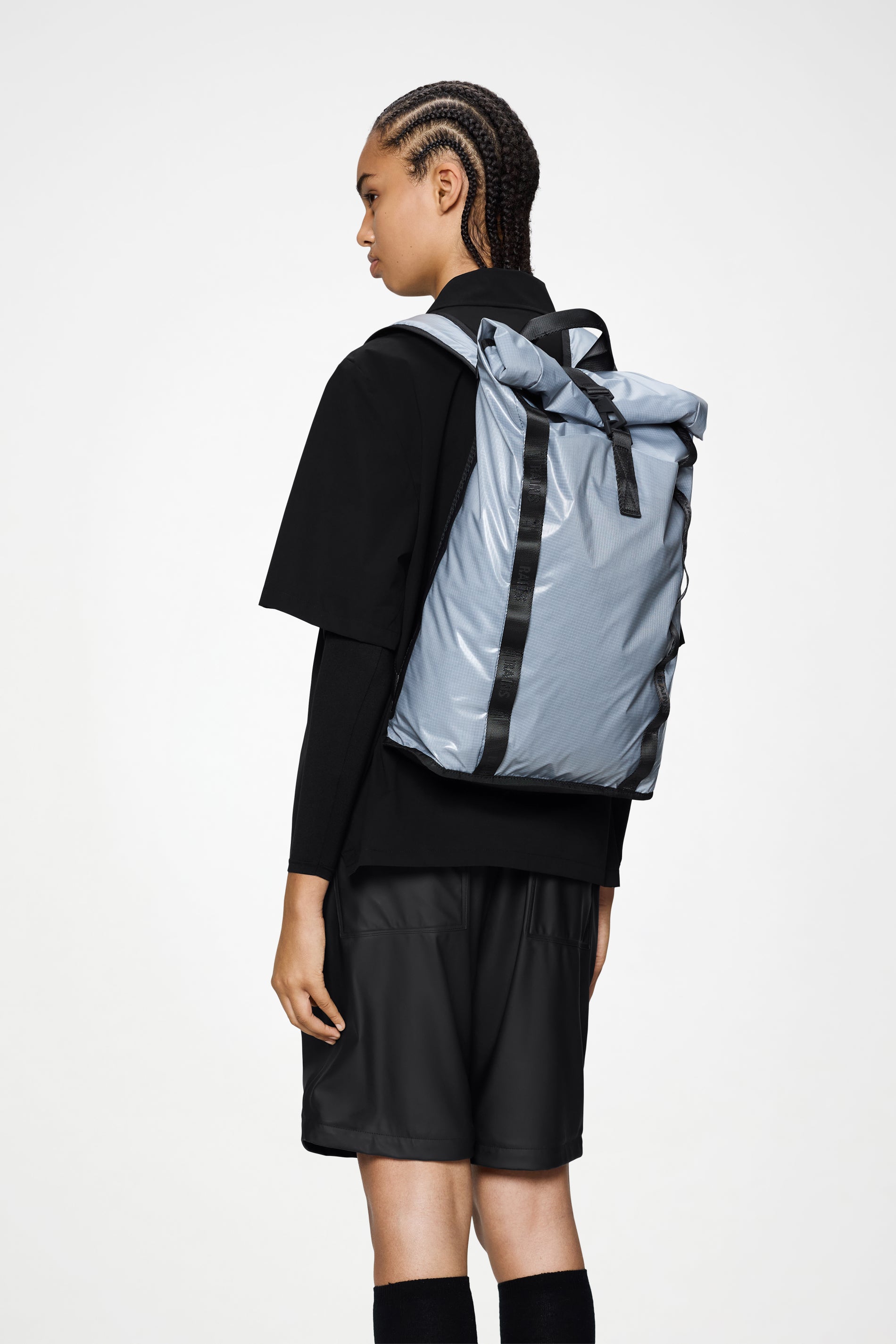 RAINS Sibu Rolltop Rucksack Pool 16L H46 x D12 x W30 cm Backpack
