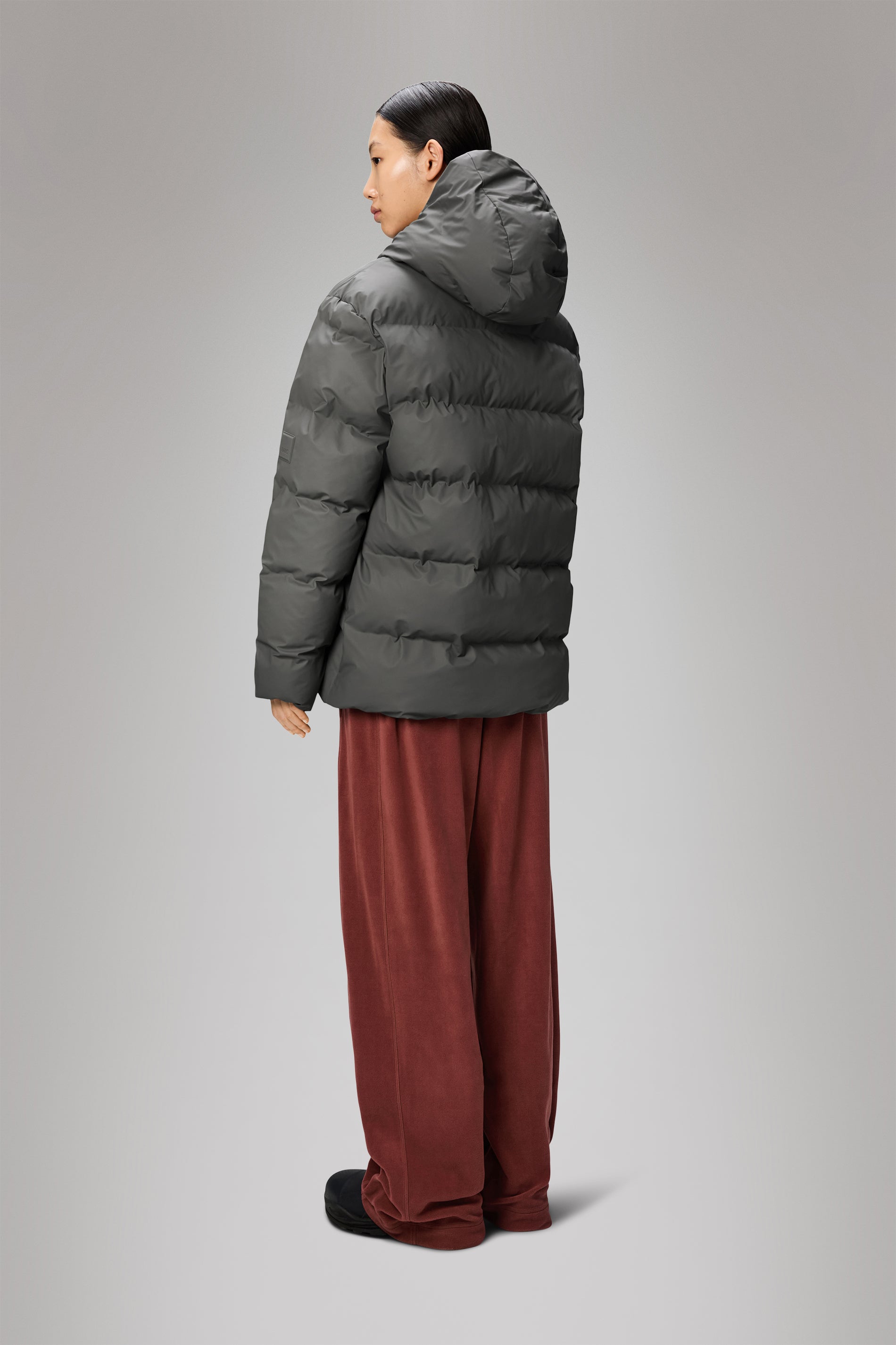 Rains Alta Puffer Jacket Grey Jacket