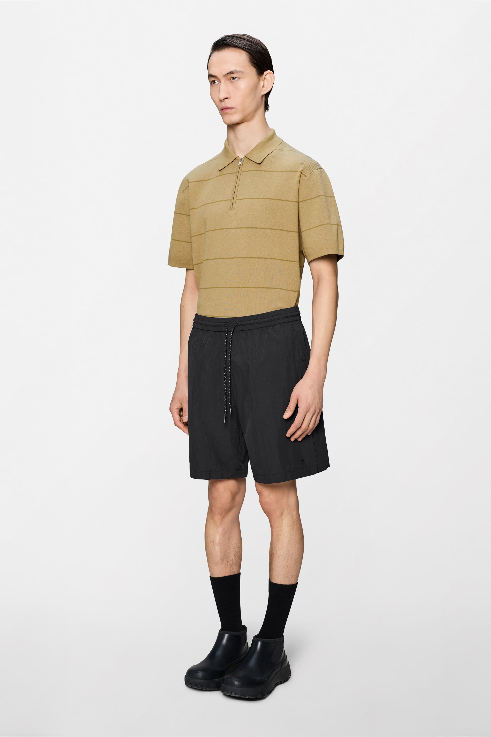 RAINS Cooldown Track Shorts Black Shorts