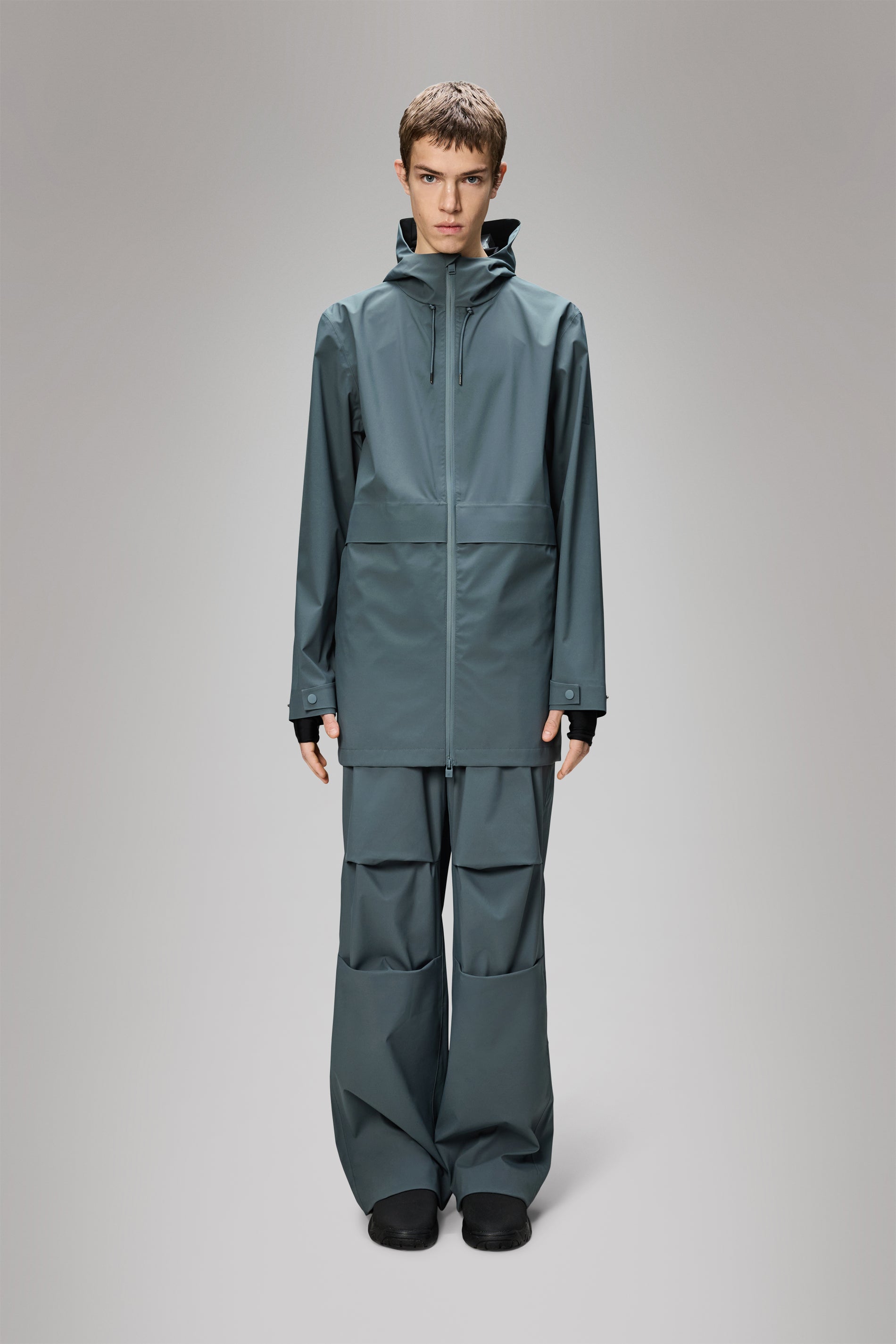 Rains Suva Hardshell Long Jacket Lagoon Jacket