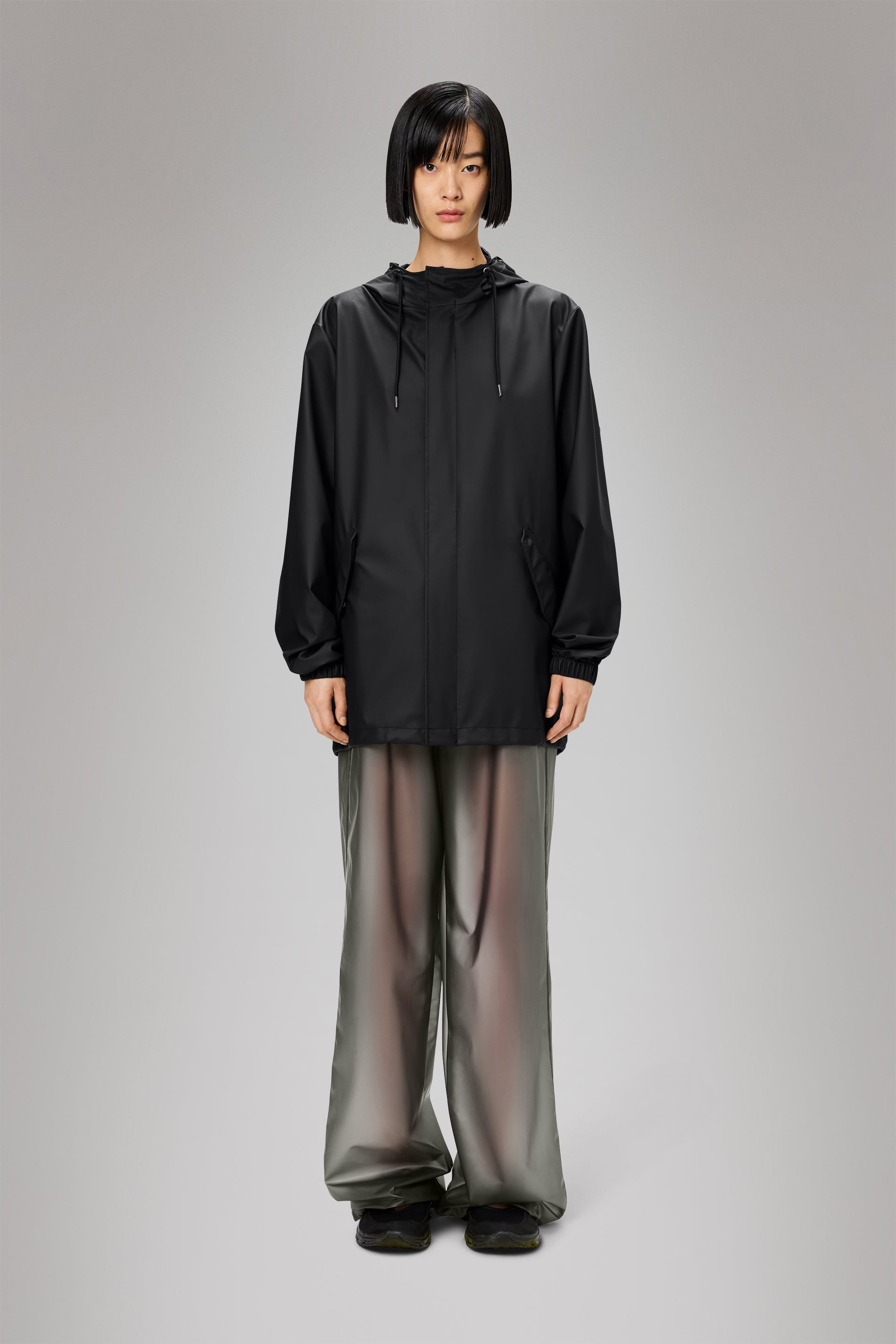 RAINS Fishtail Jacket Black Jacket