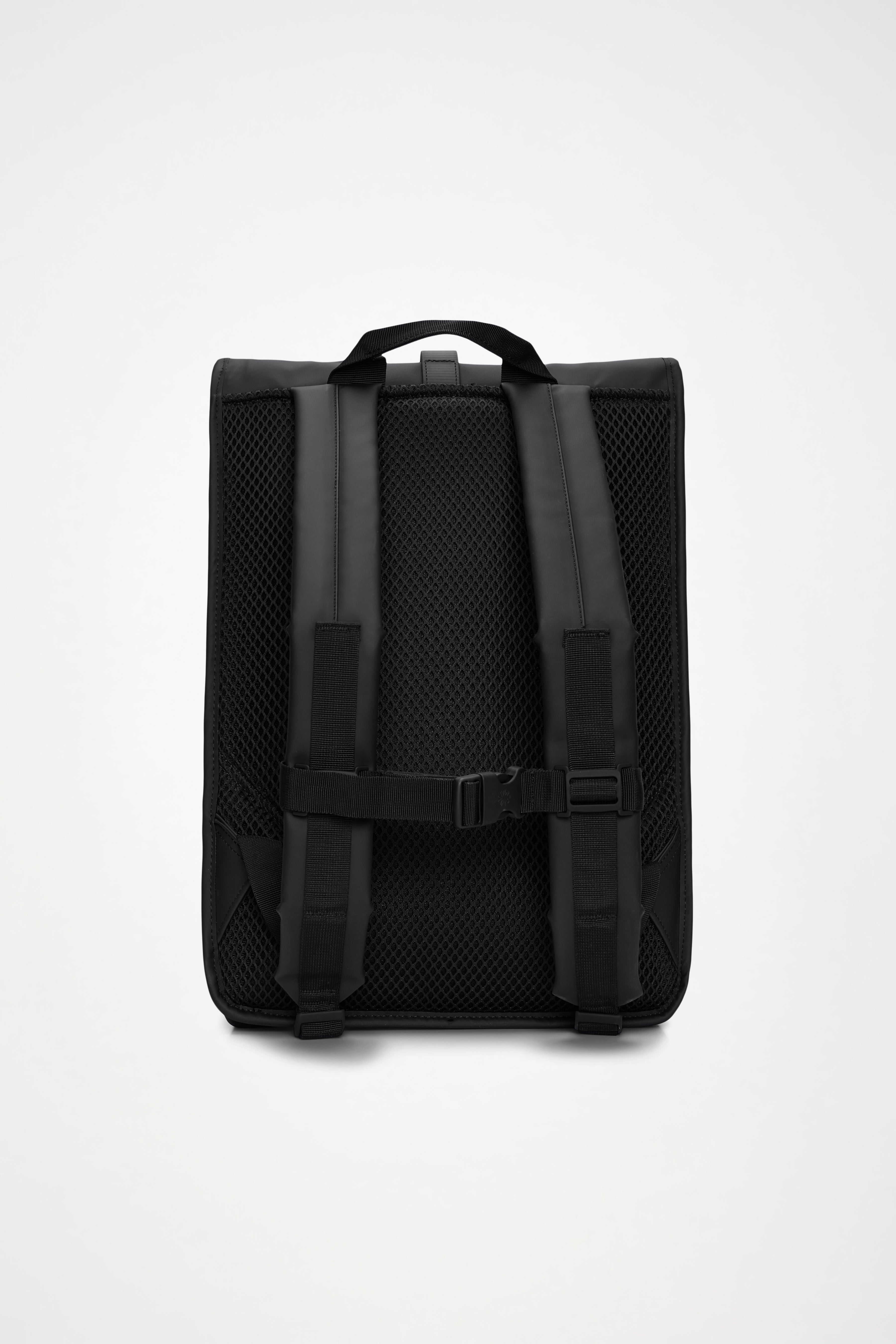 RAINS Rolltop Rucksack Black 17L H60 x D11 x W32 cm Backpack