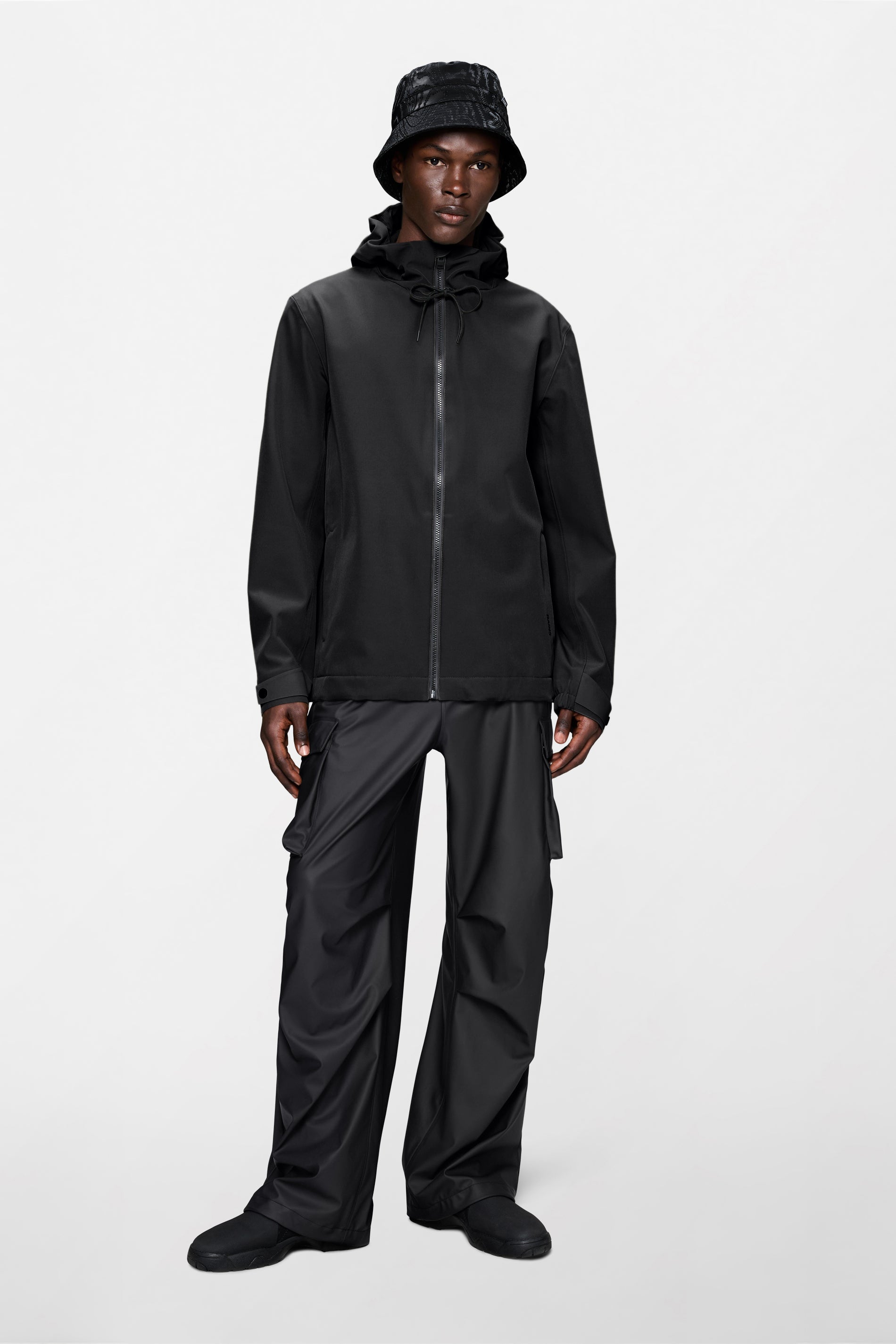 RAINS Suva Softshell Jacket Black Jacket