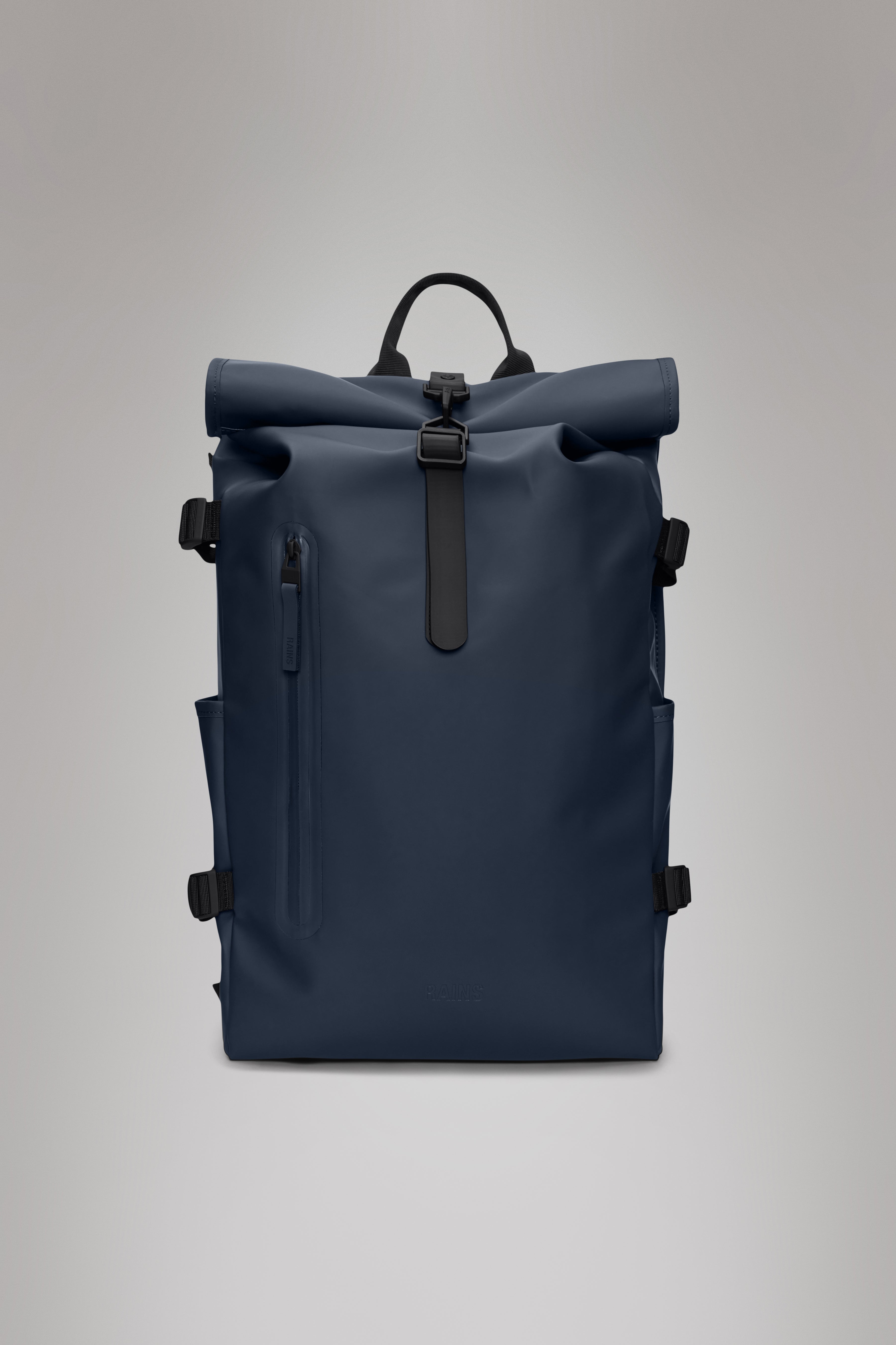 RAINS Rolltop Rucksack Large Navy 23L H63 x D14 x W32 cm Backpack