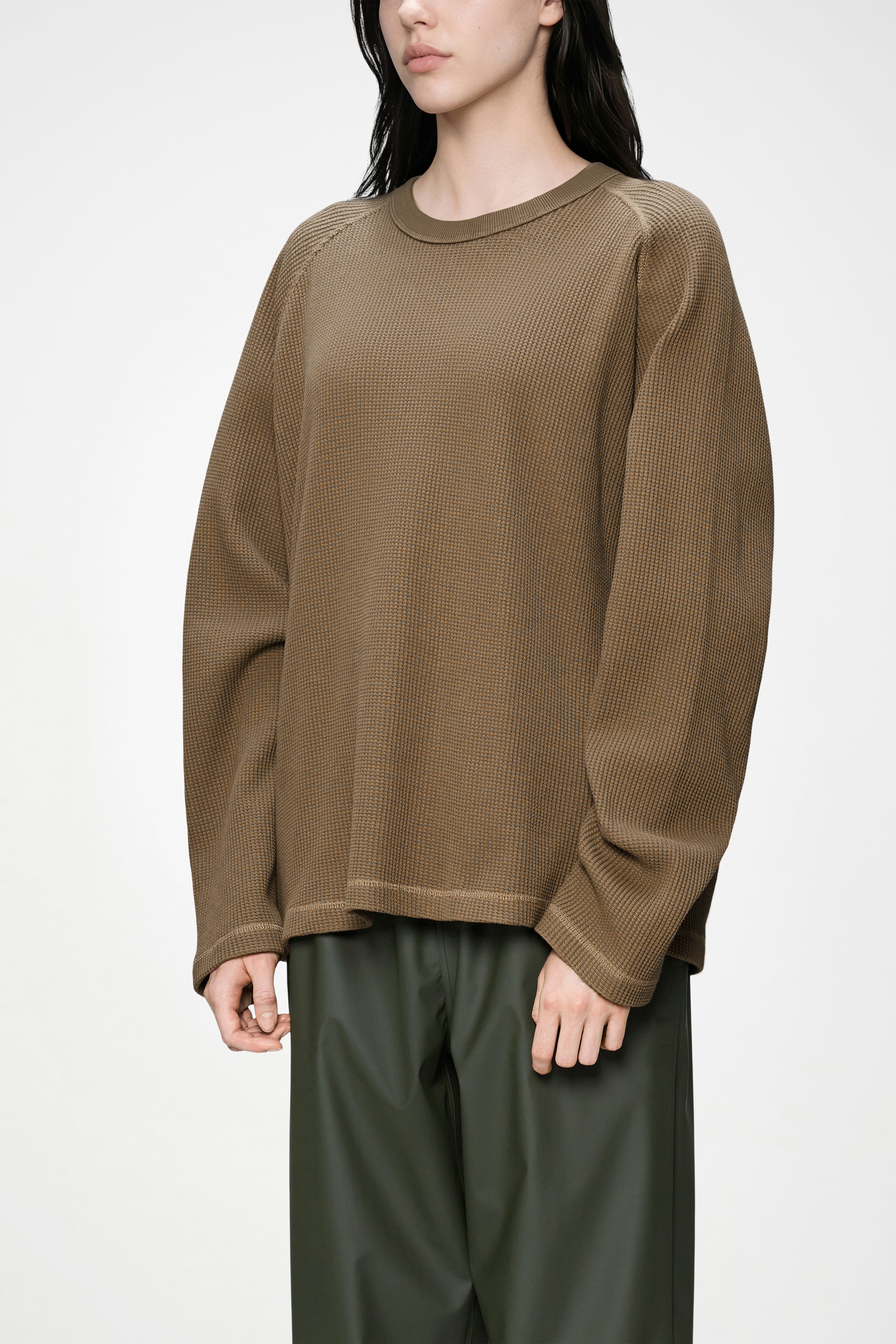 Waffle Long Sleeve T-Shirt Rains