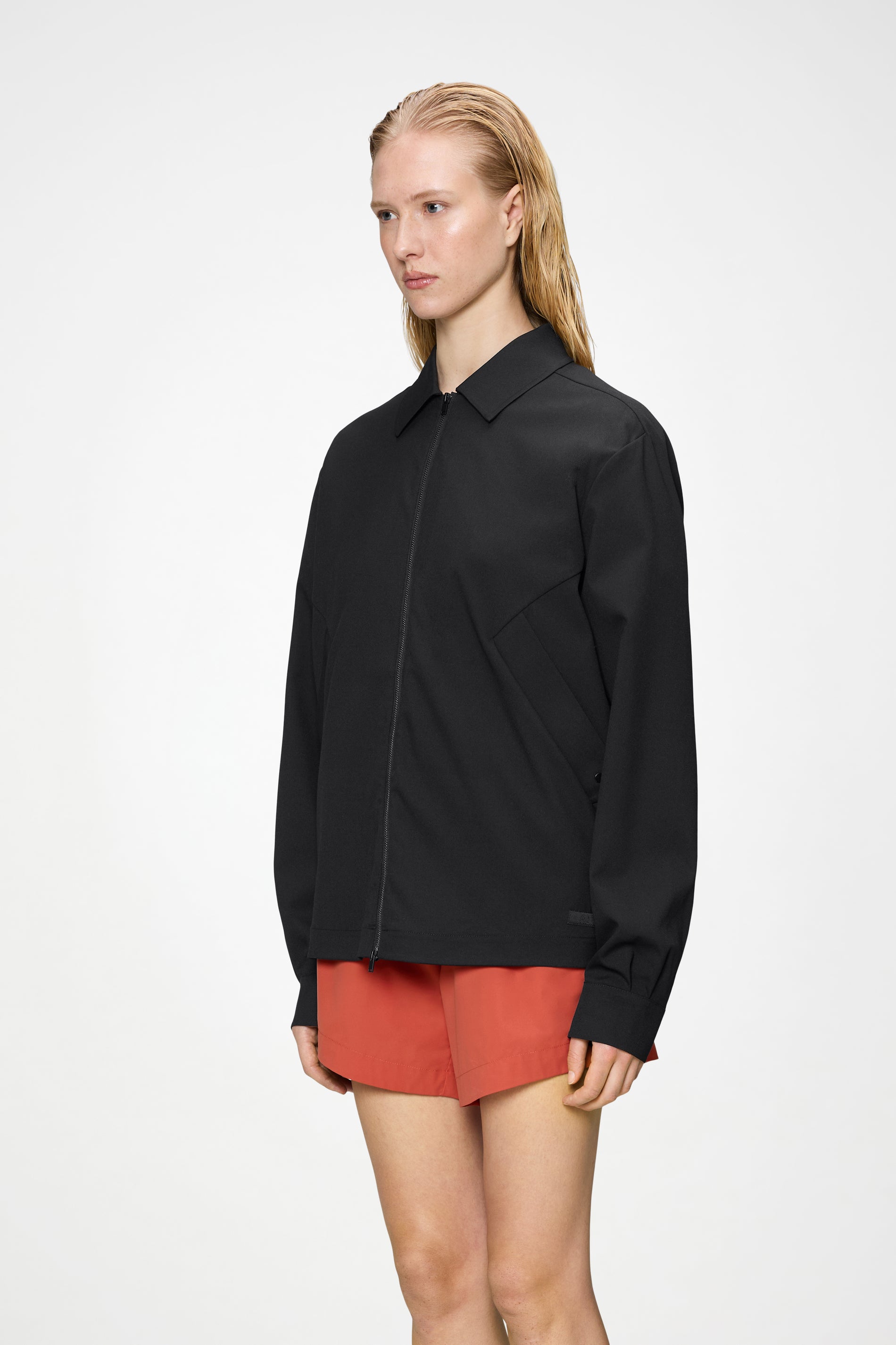 RAINS Day Long Sleeve Shirt Black Long Sleeve