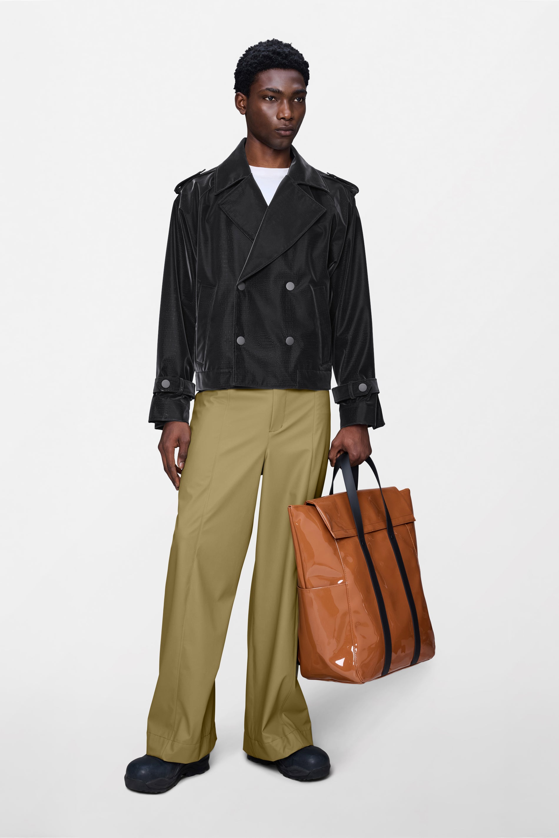 RAINS Short Trench Coat Bite Jacket