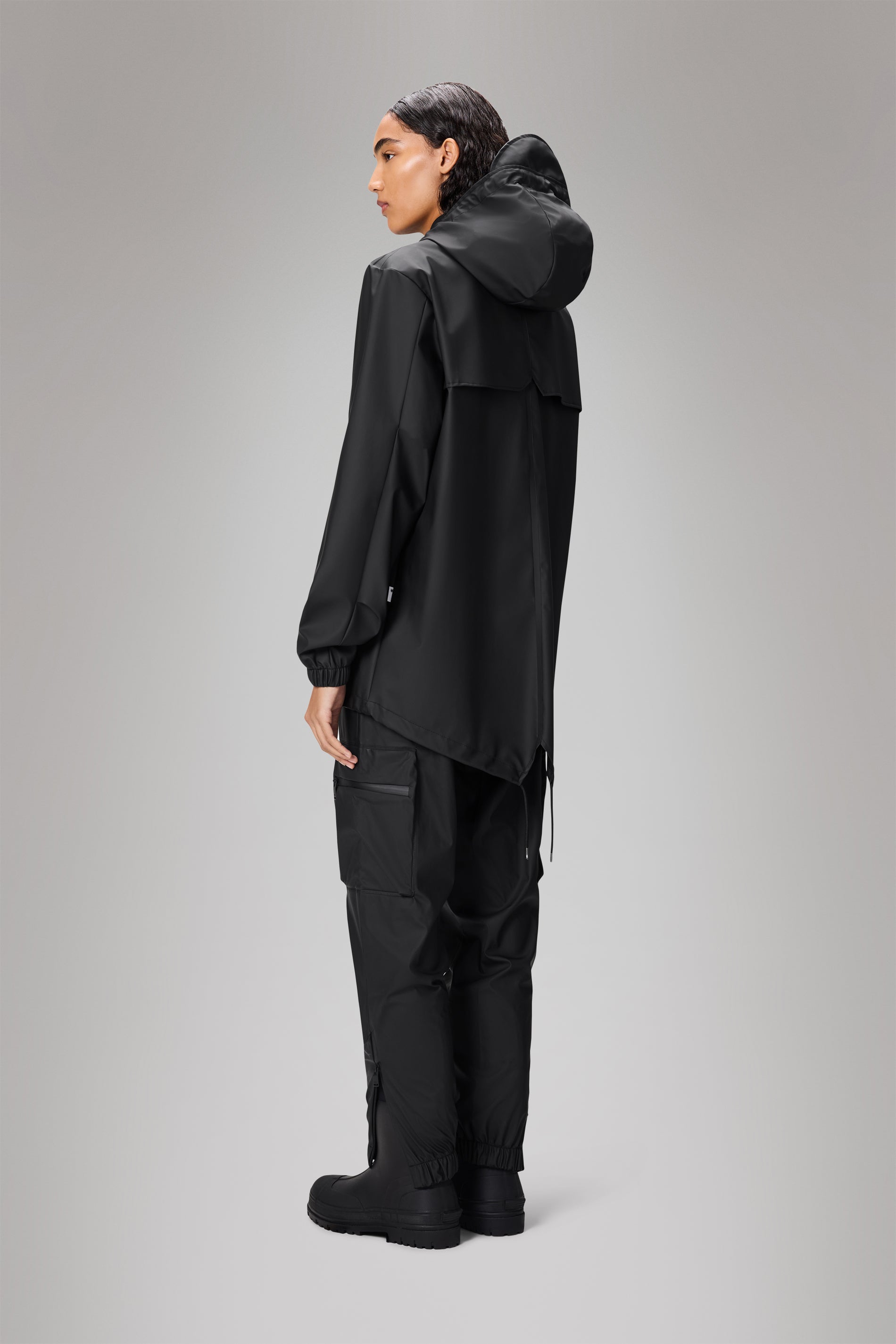 Rains Fishtail Jacket Black Jacket