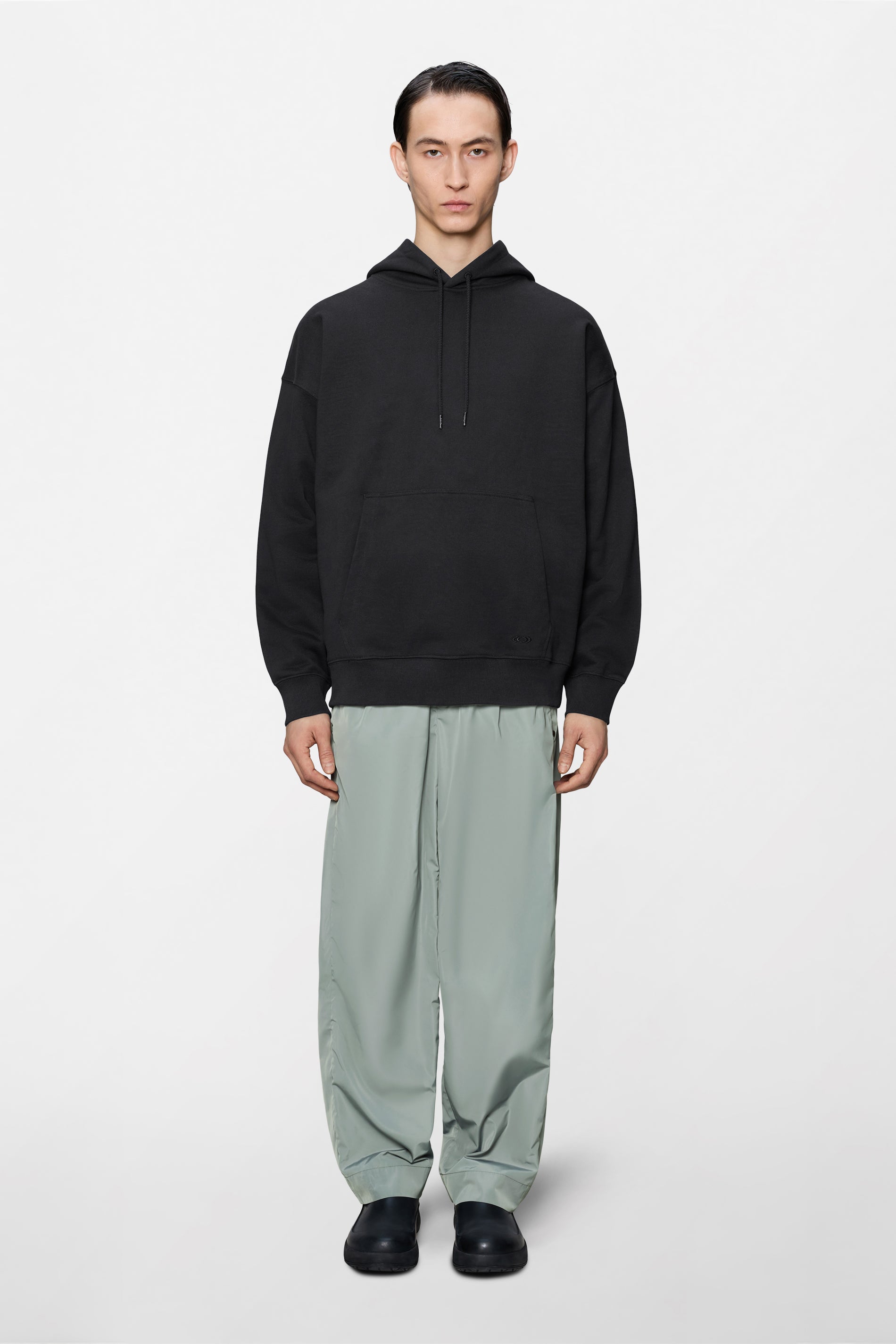 RAINS Classic Hoodie Black Long Sleeve